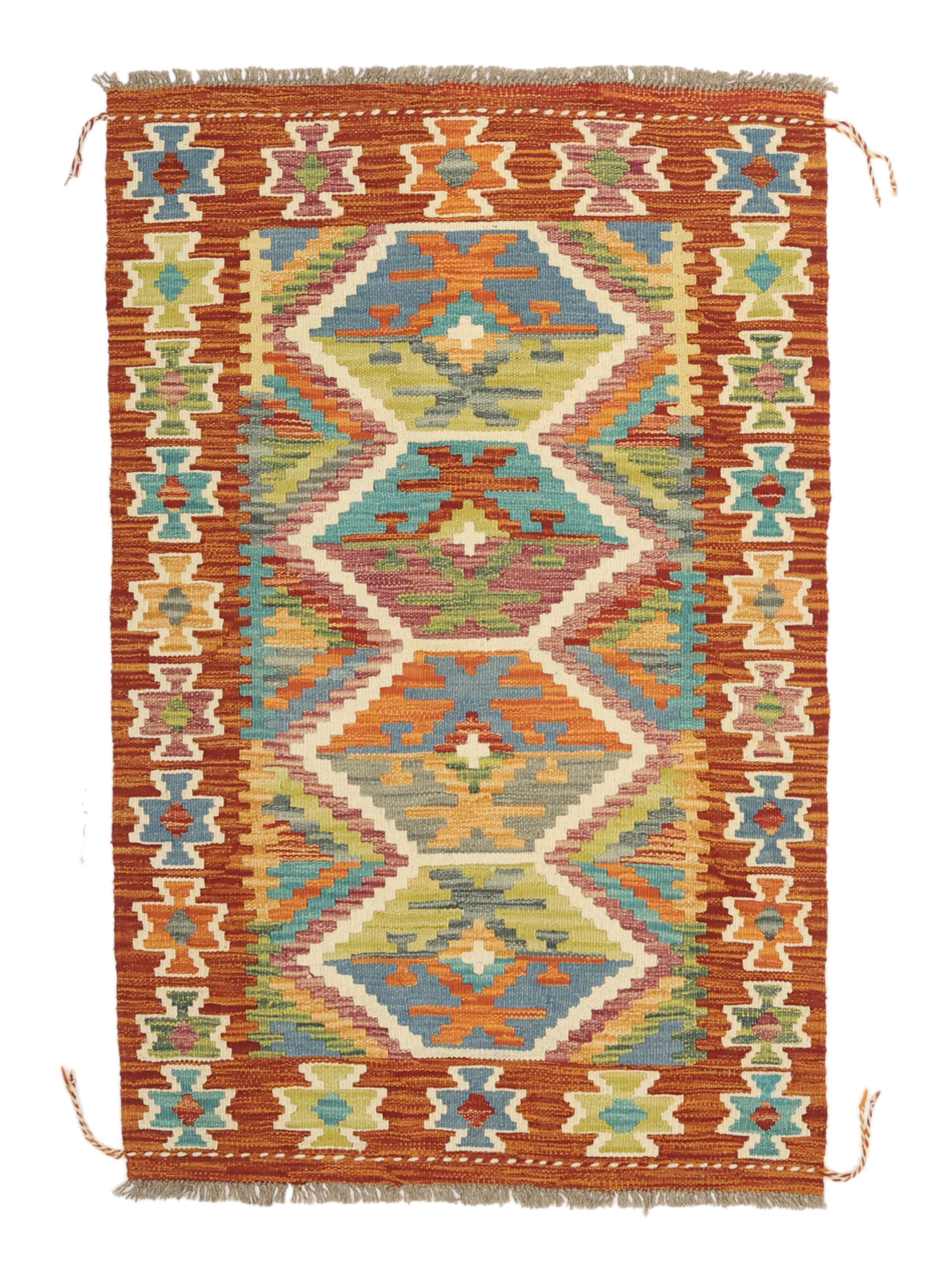 Kelim Afghan Old Stil Teppich 120×179