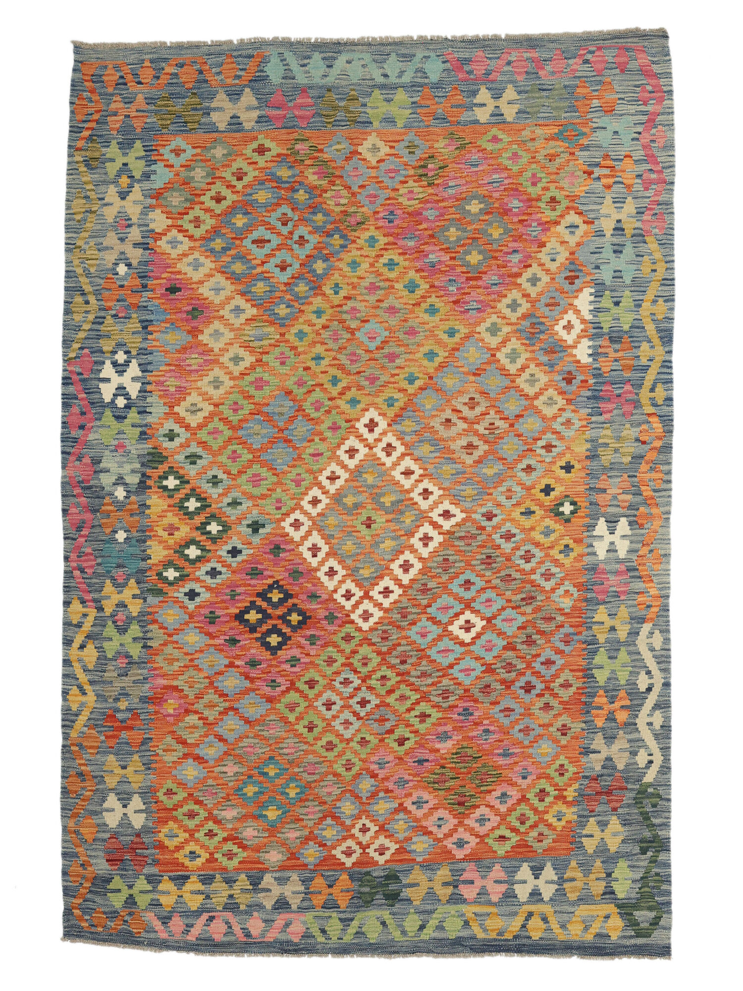 Kelim Afghan Old Stil Teppich 180×254