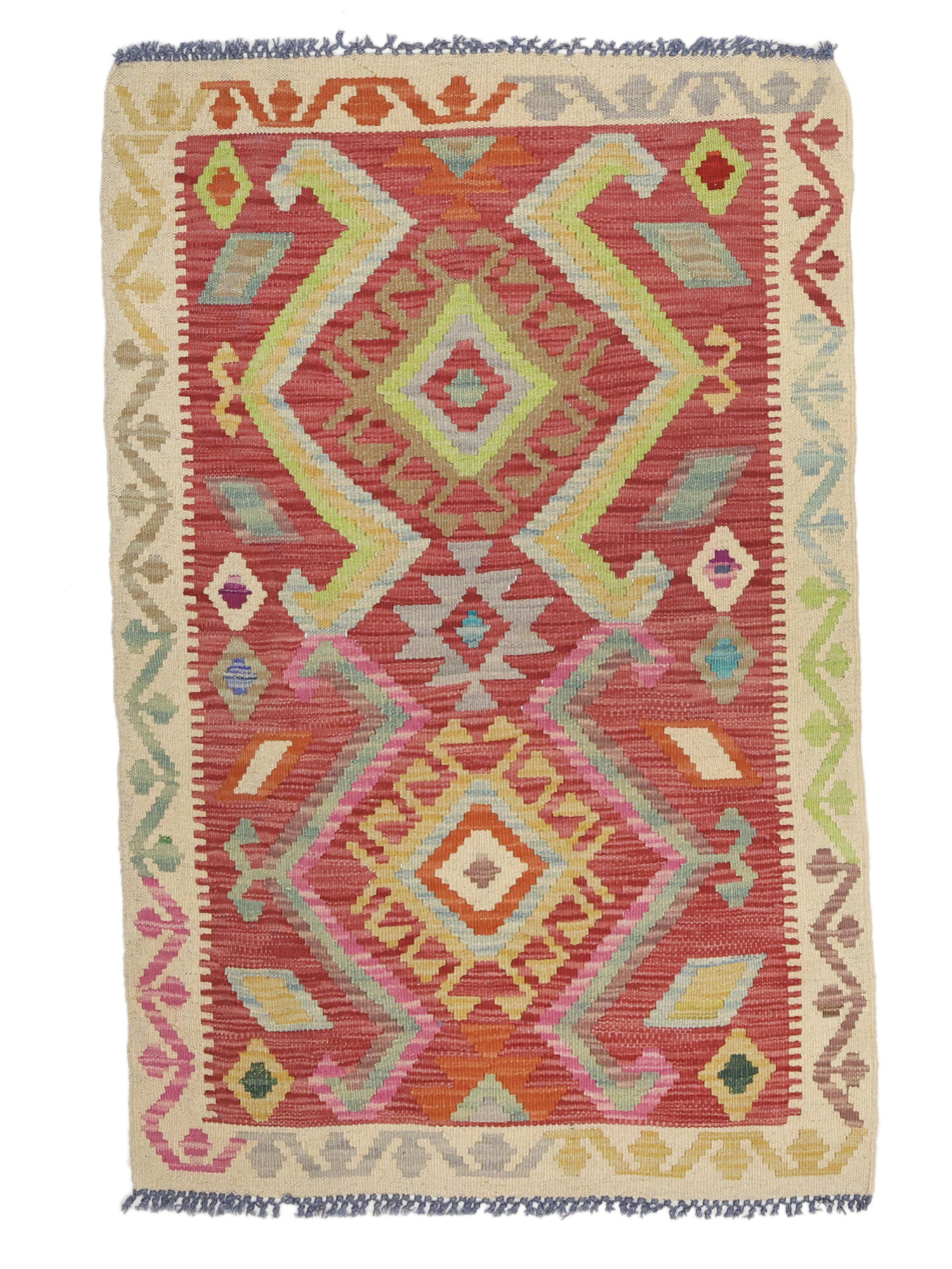 Kelim Afghan Old Stil Teppich 82×124