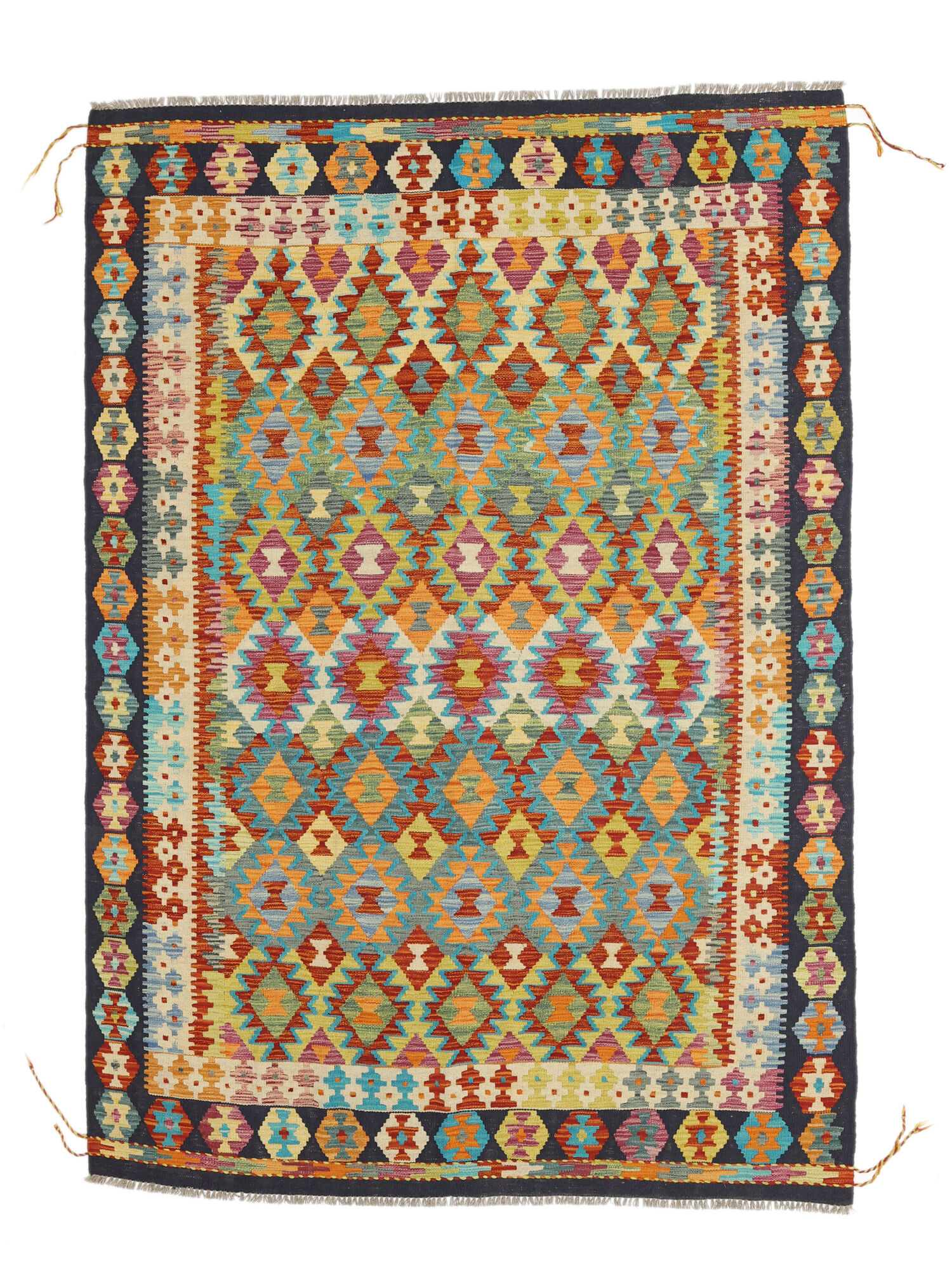 Kelim Afghan Old Stil Teppich 177×244
