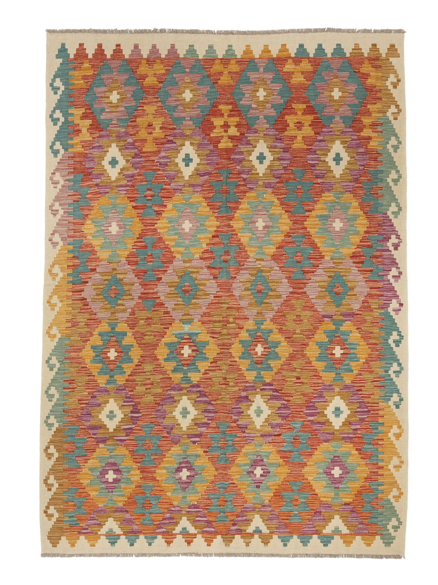 Kelim Afghan Old Stil Teppich 171×248