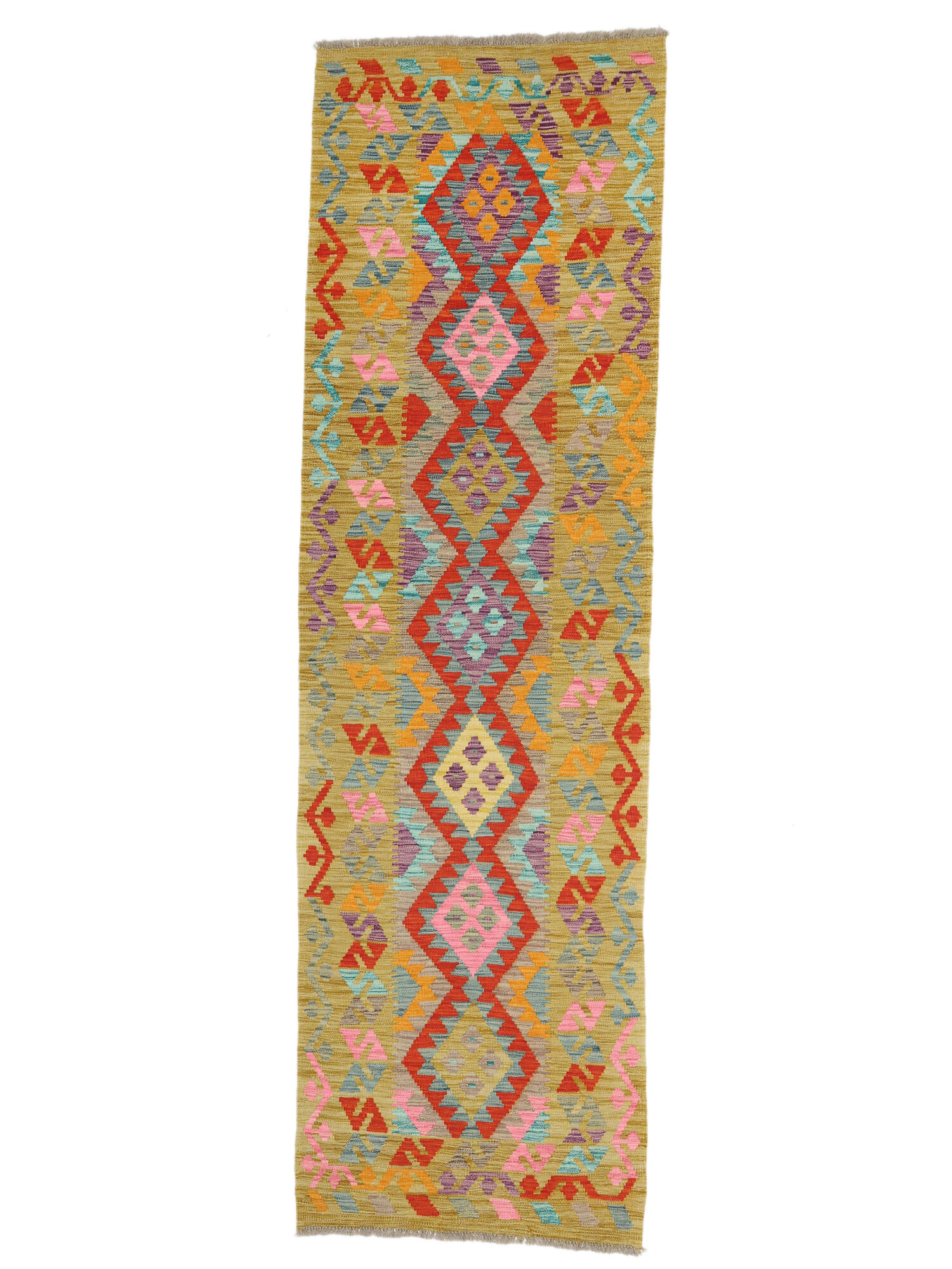 Kelim Afghan Old Stil Teppich 89×297