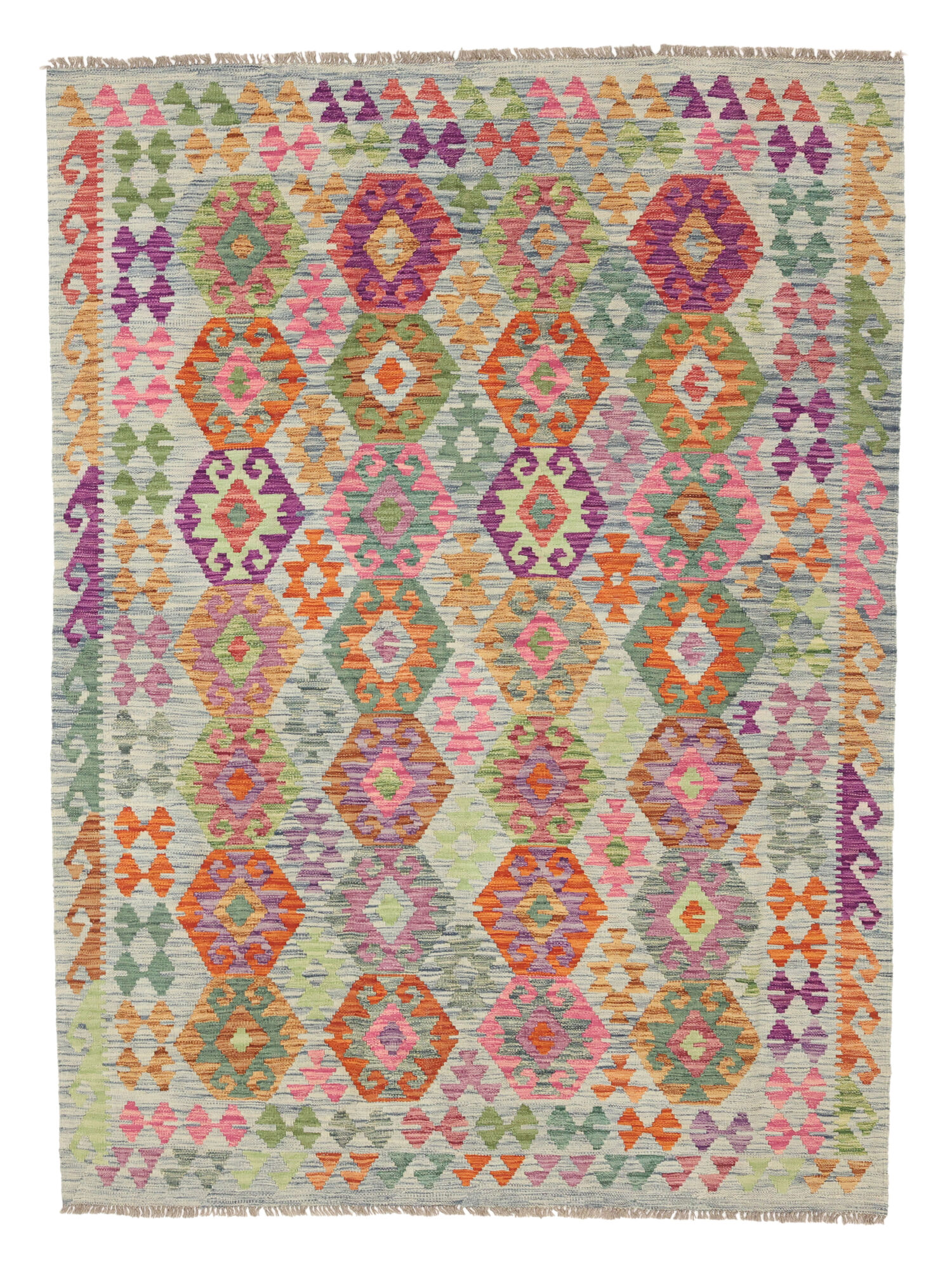 Kelim Afghan Old Stil Teppich 174×243