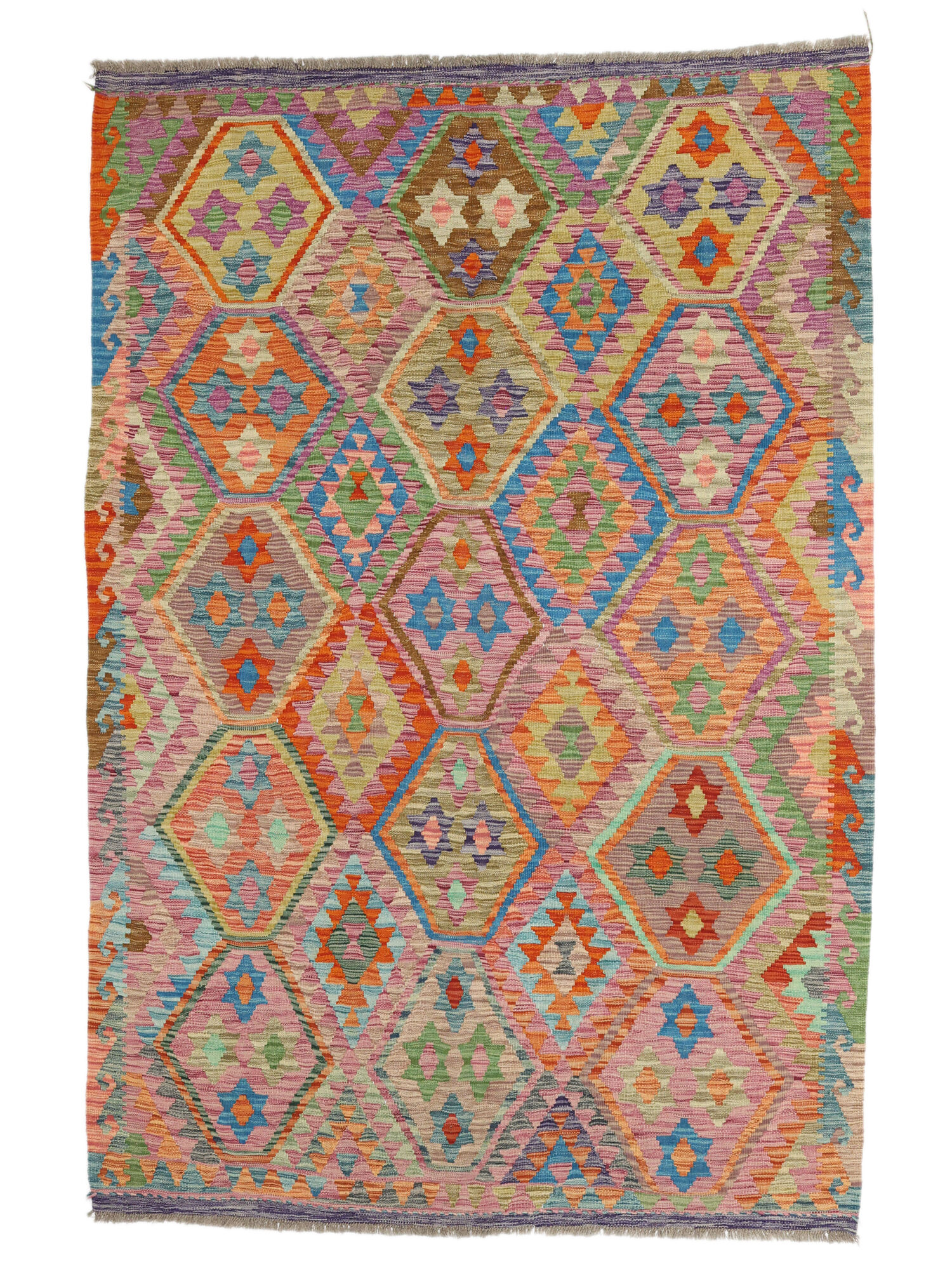 Kelim Afghan Old Stil Teppich 170×241