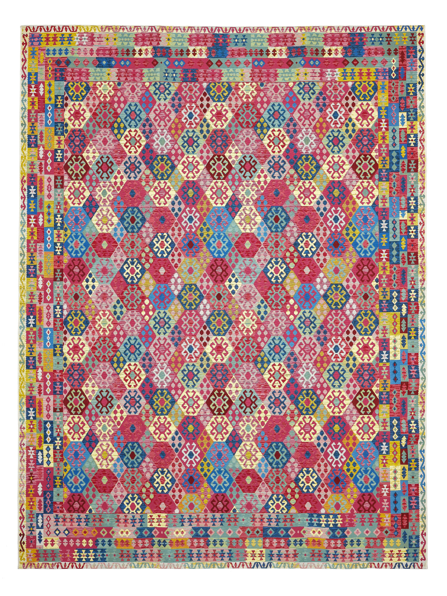Ruva Kilim Matta - Flerf&auml;rgad 300x400