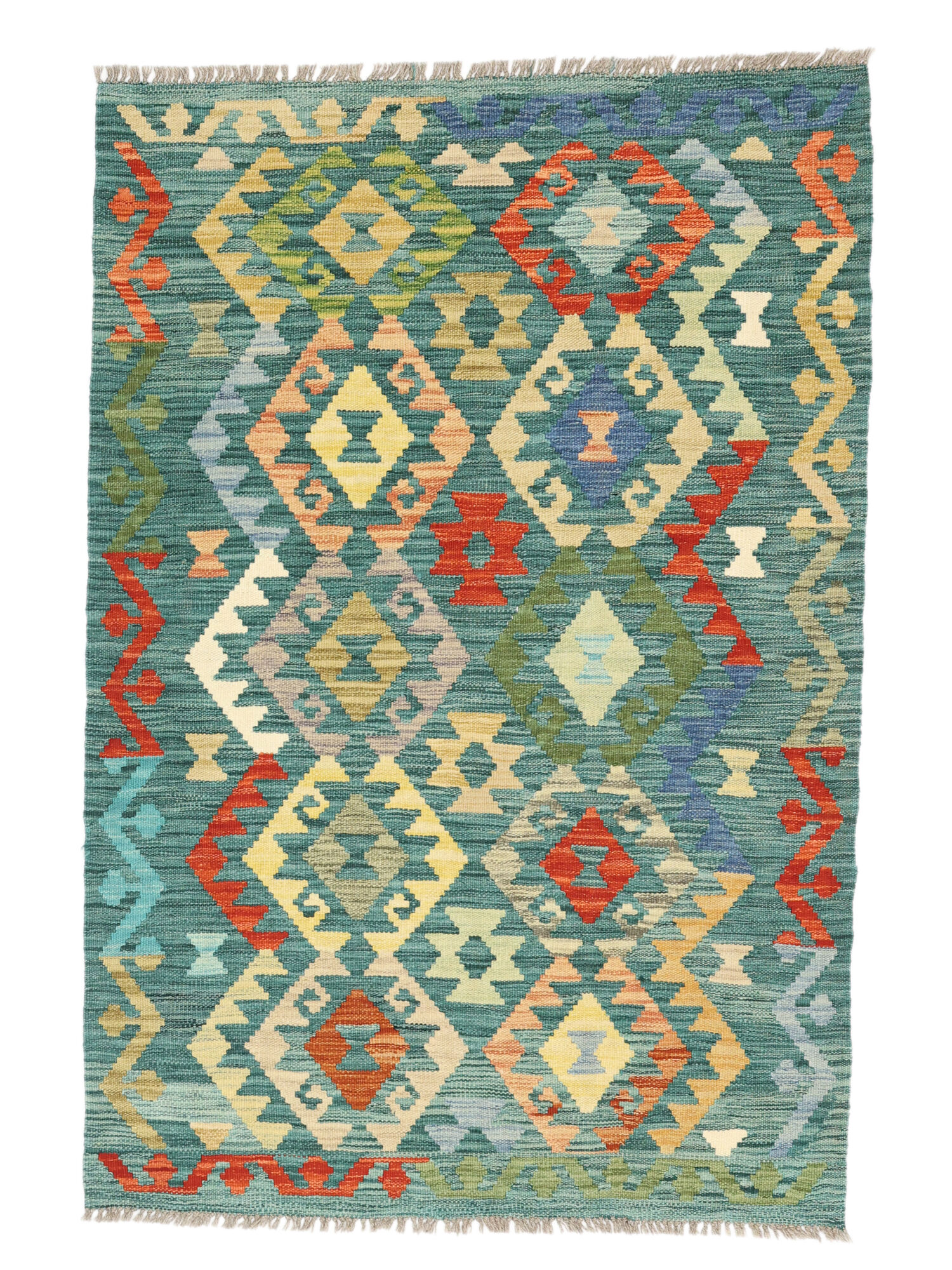 Kelim Afghan Old Stil Teppich 101×151