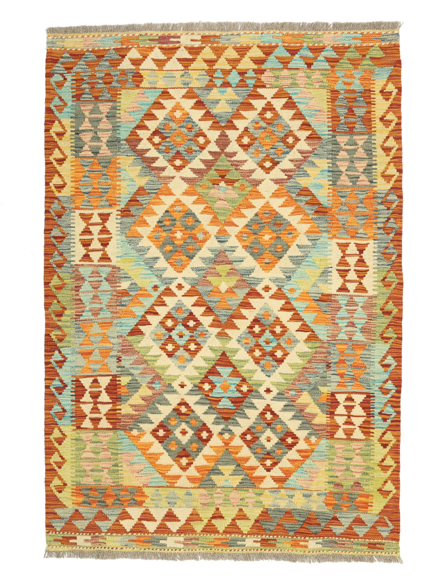 Kelim Afghan Old Stil Teppich 107×156