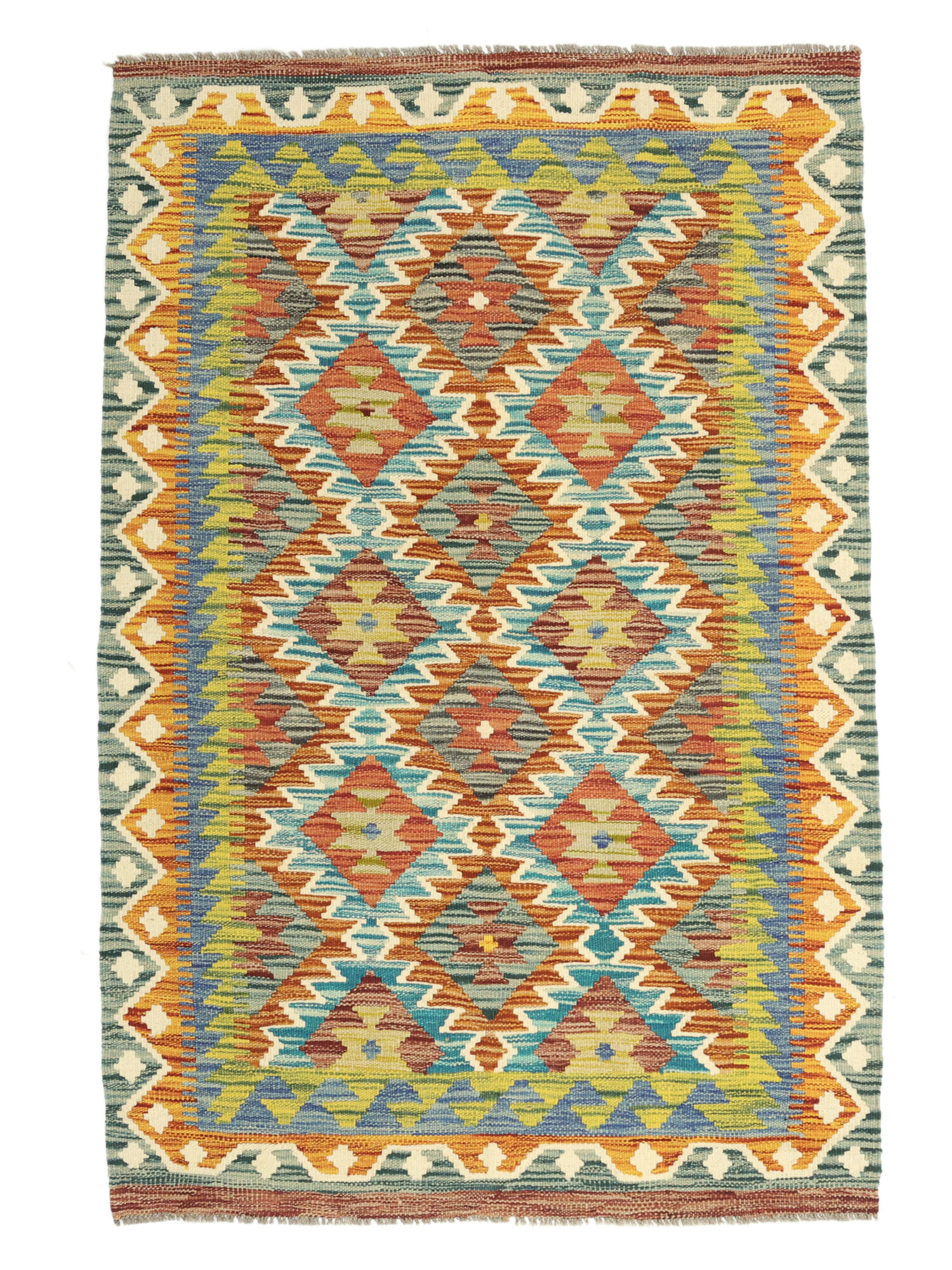 Kelim Afghan Old Stil Teppich 101×150