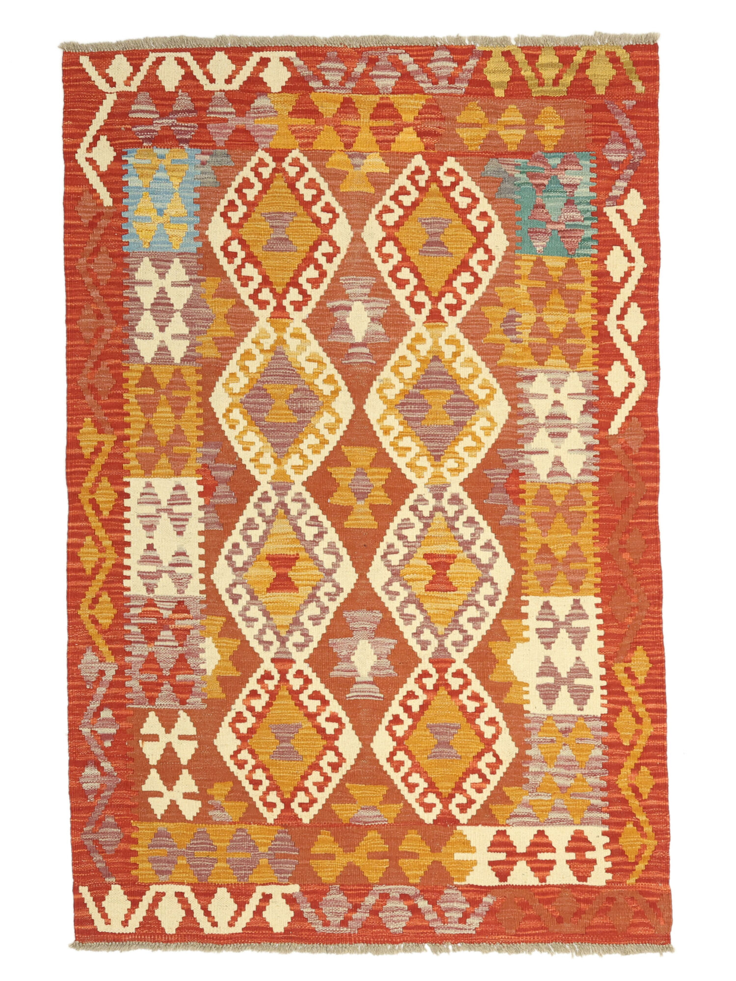 Kelim Afghan Old Stil Teppich 102×159