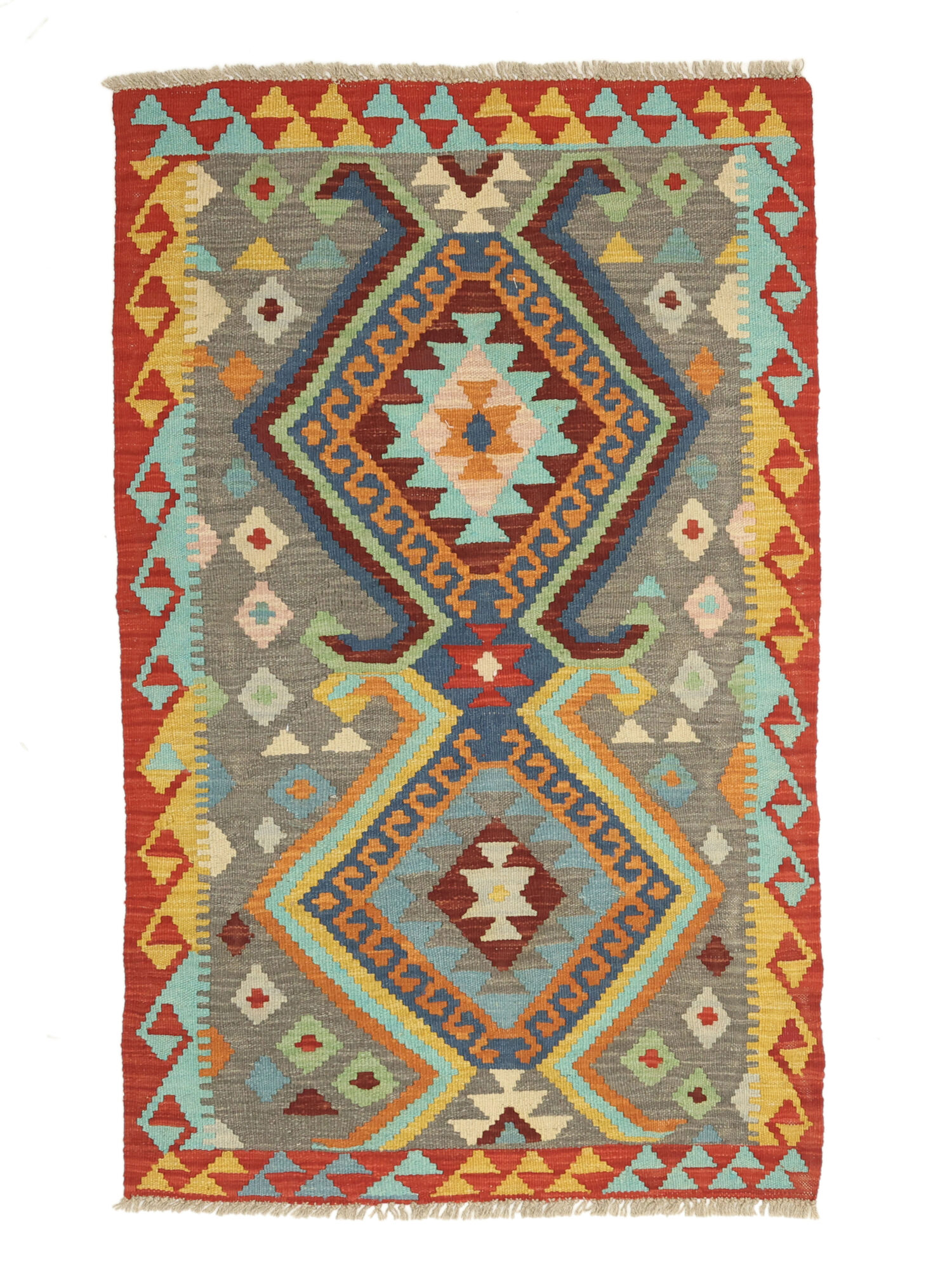 Kelim Afghan Old Stil Teppich 88×144