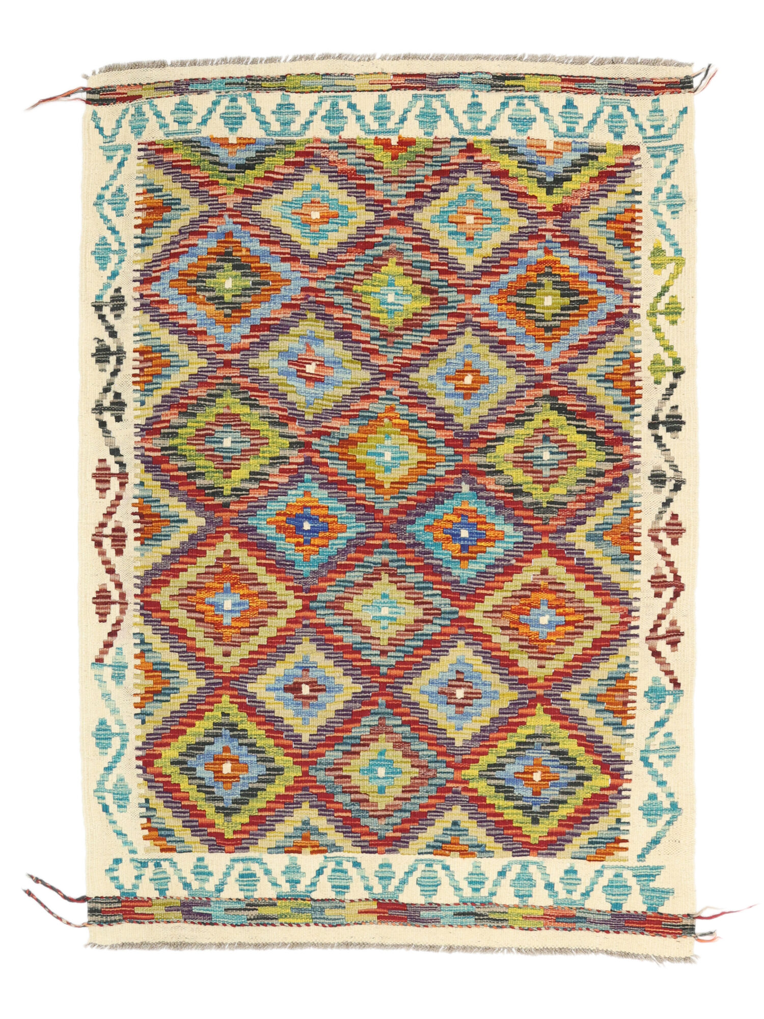 Kelim Afghan Old Stil Teppich 98×142