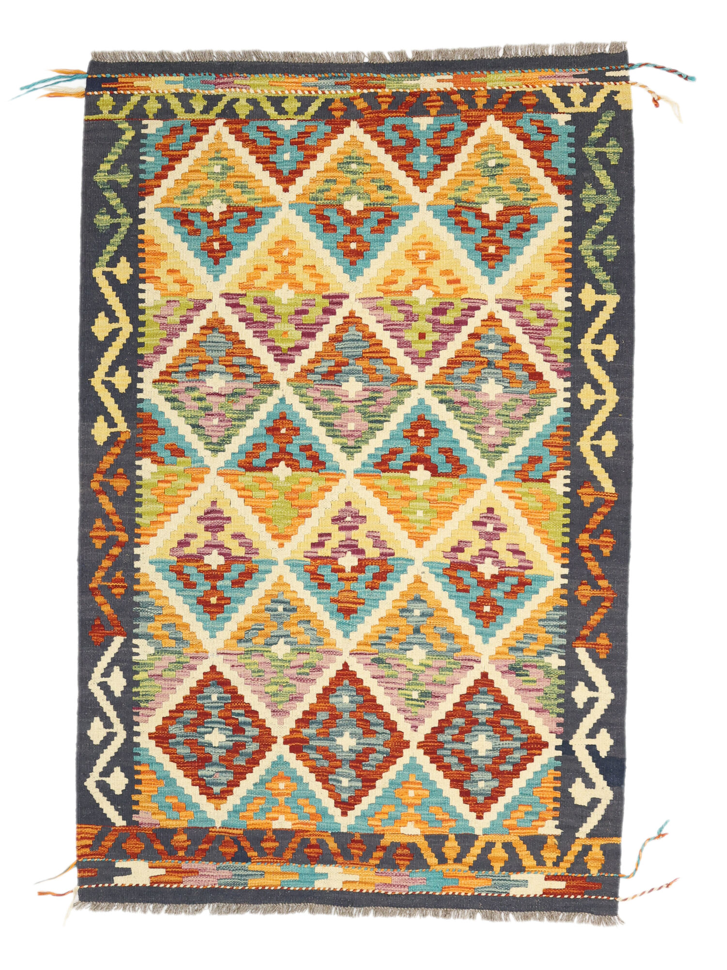 Kelim Afghan Old Stil Teppich 103×160
