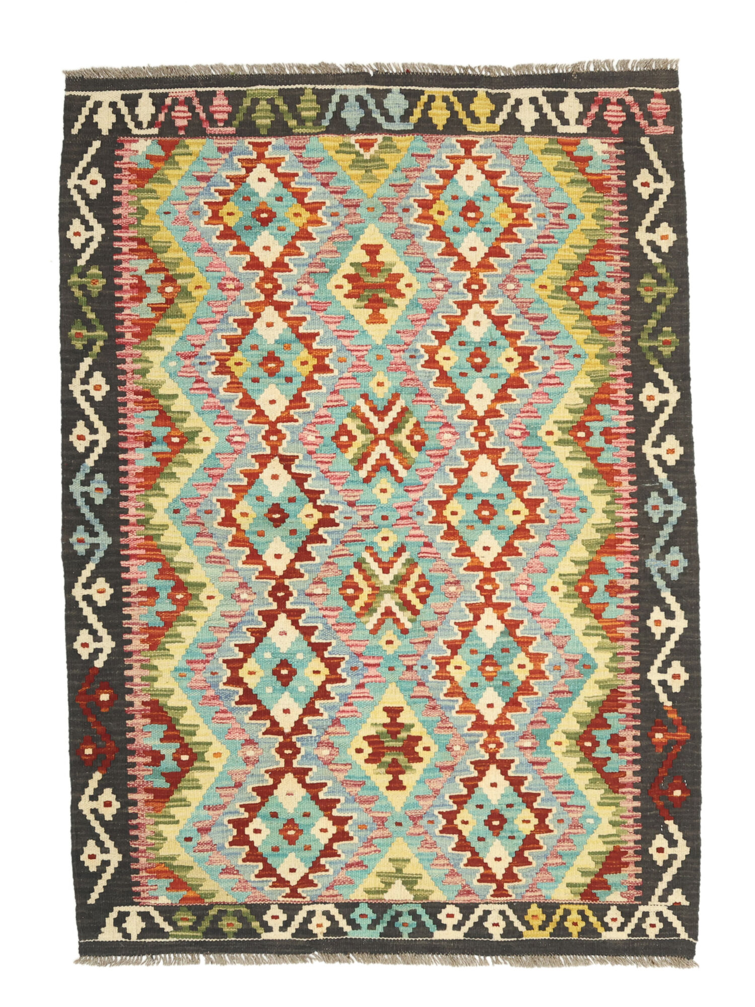Kelim Afghan Old Stil Teppich 106×149