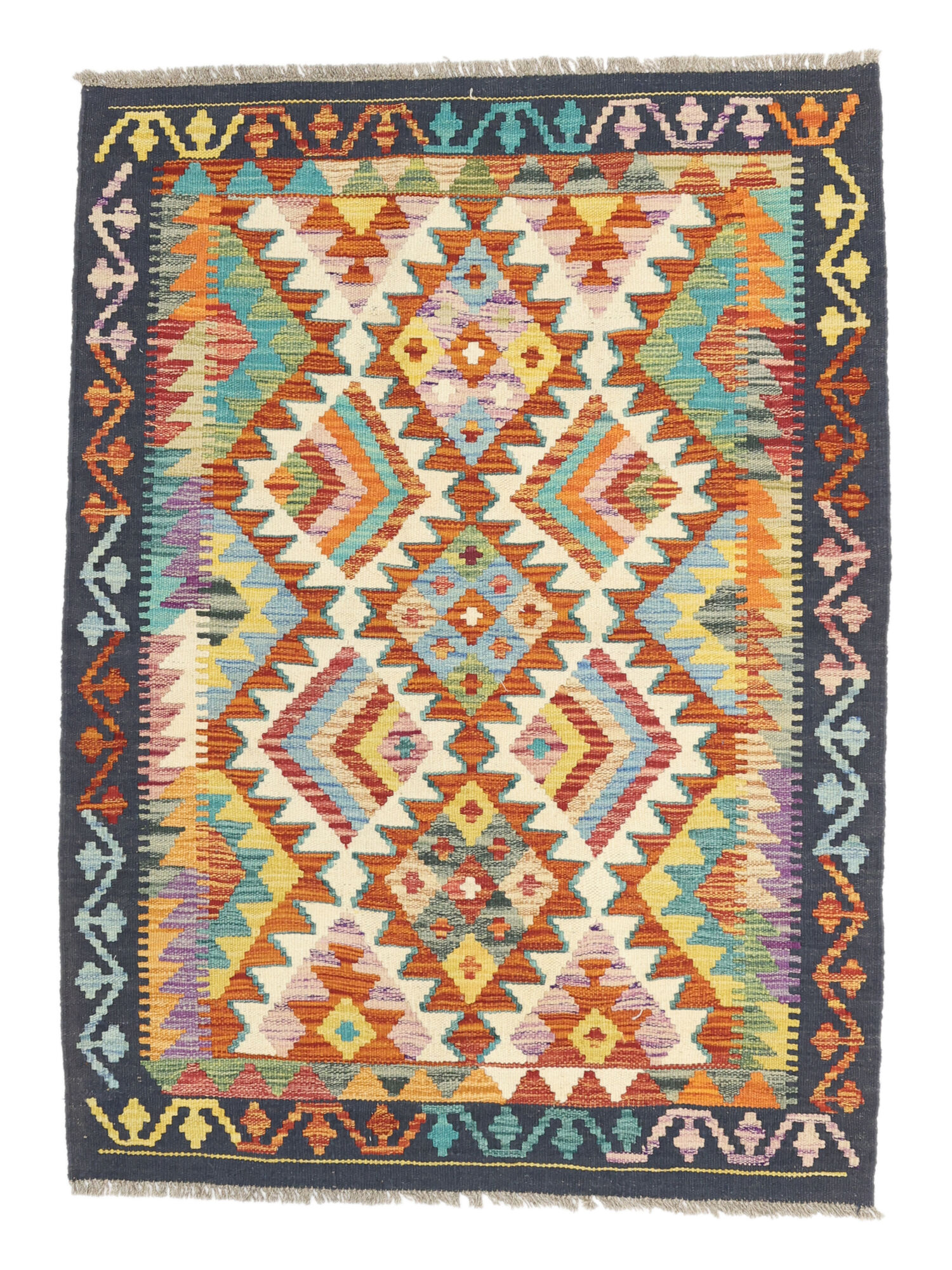 Kelim Afghan Old Stil Teppich 100×140