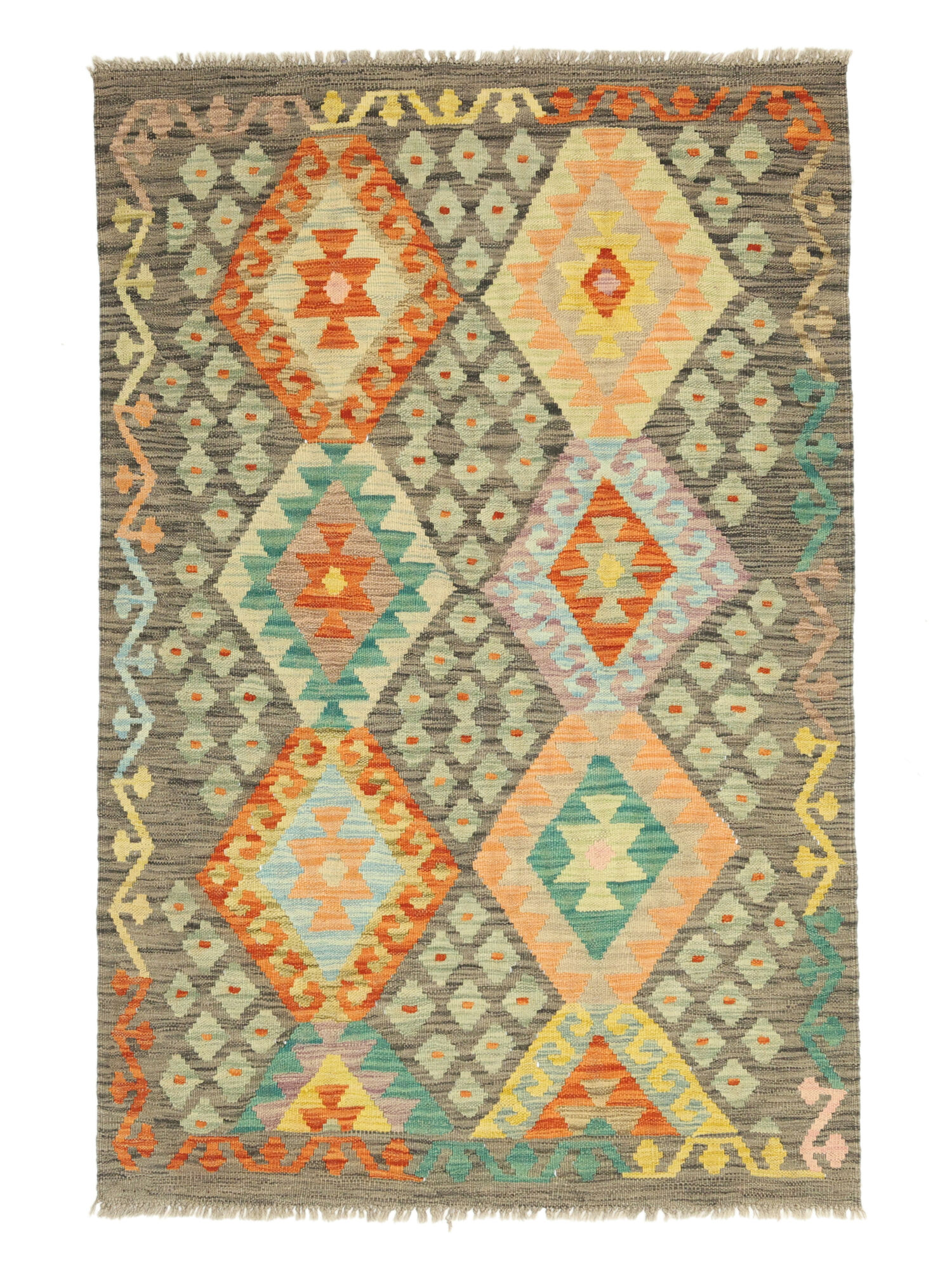 Kelim Afghan Old Stil Teppich 104×154