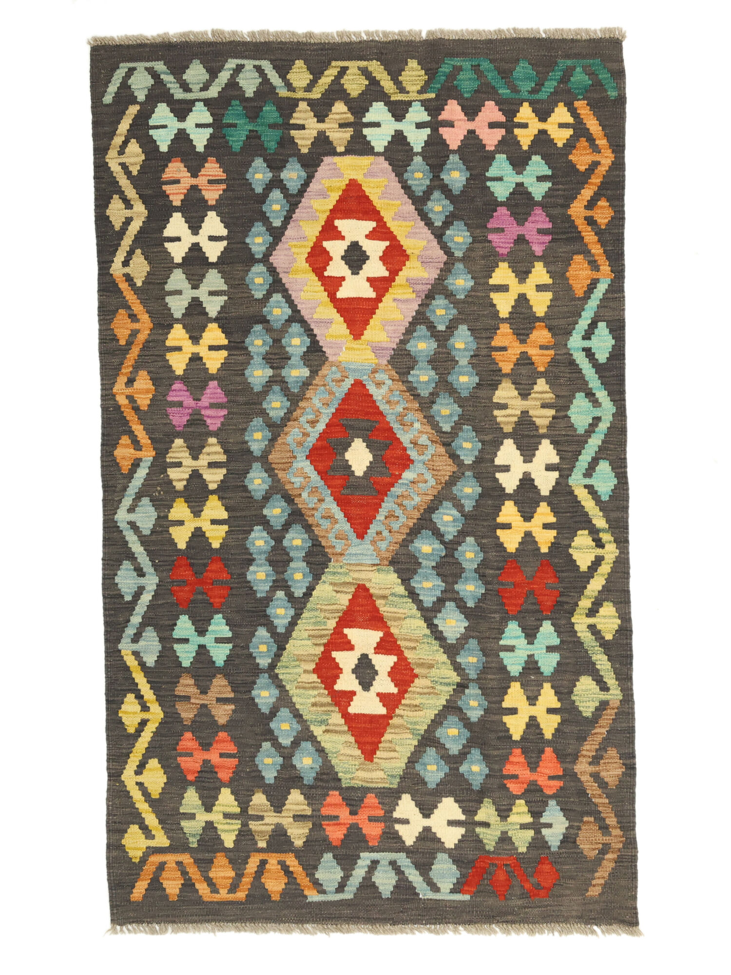 Kelim Afghan Old Stil Teppich 97×162