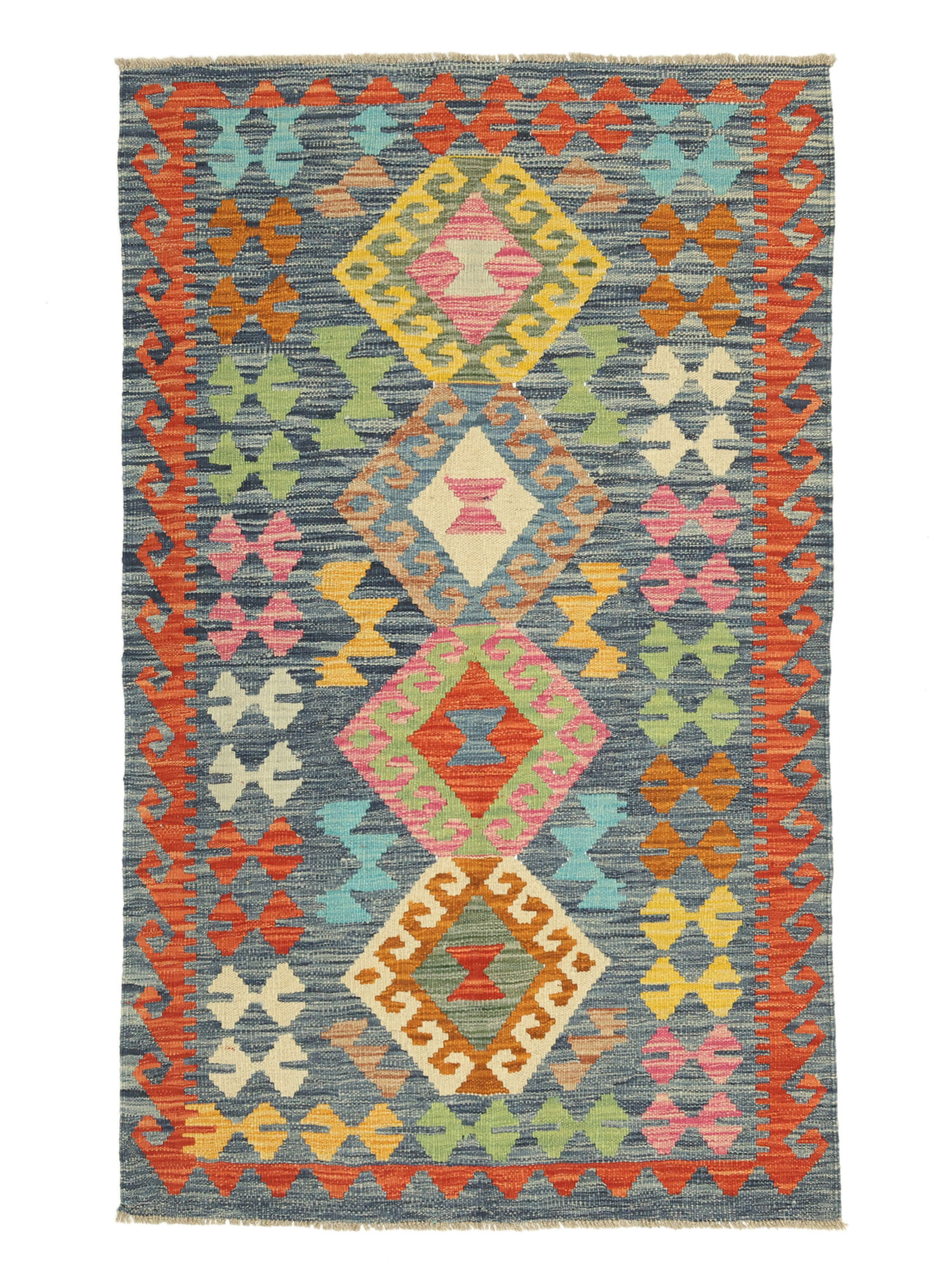 Kelim Afghan Old Stil Teppich 99×157
