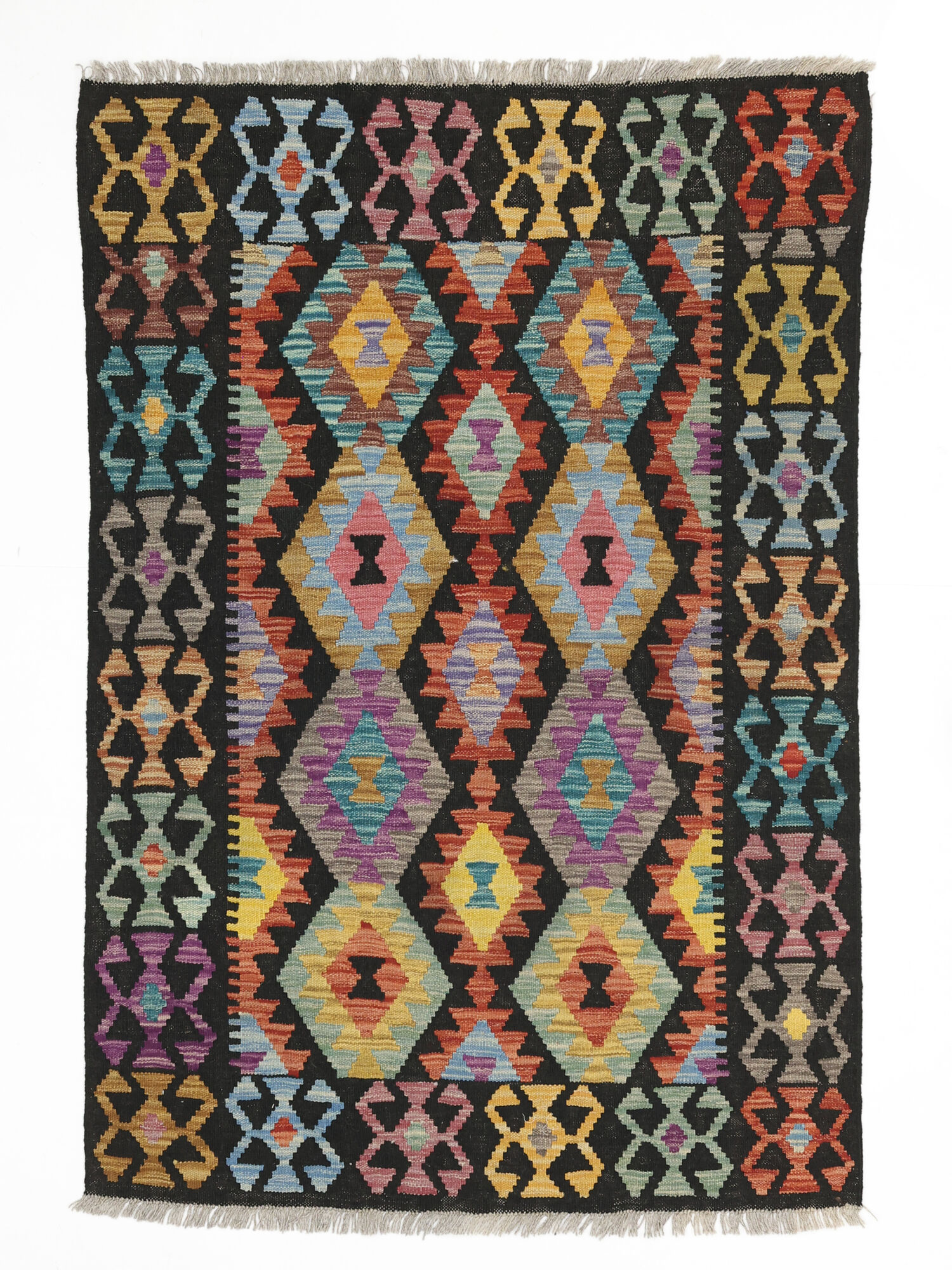 Kelim Afghan Old Stil Teppich 105×152