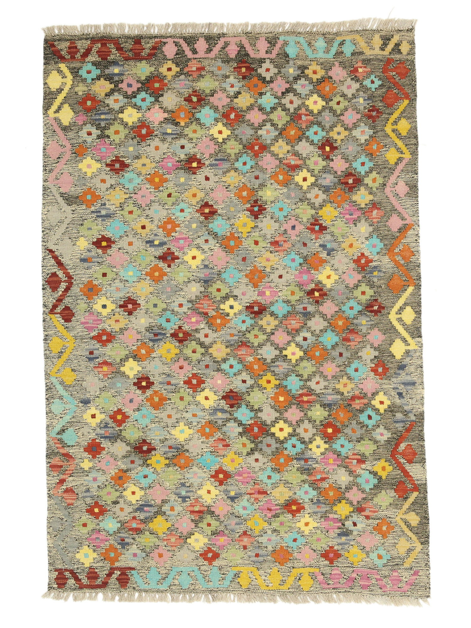 Kelim Afghan Old Stil Teppich 99×147