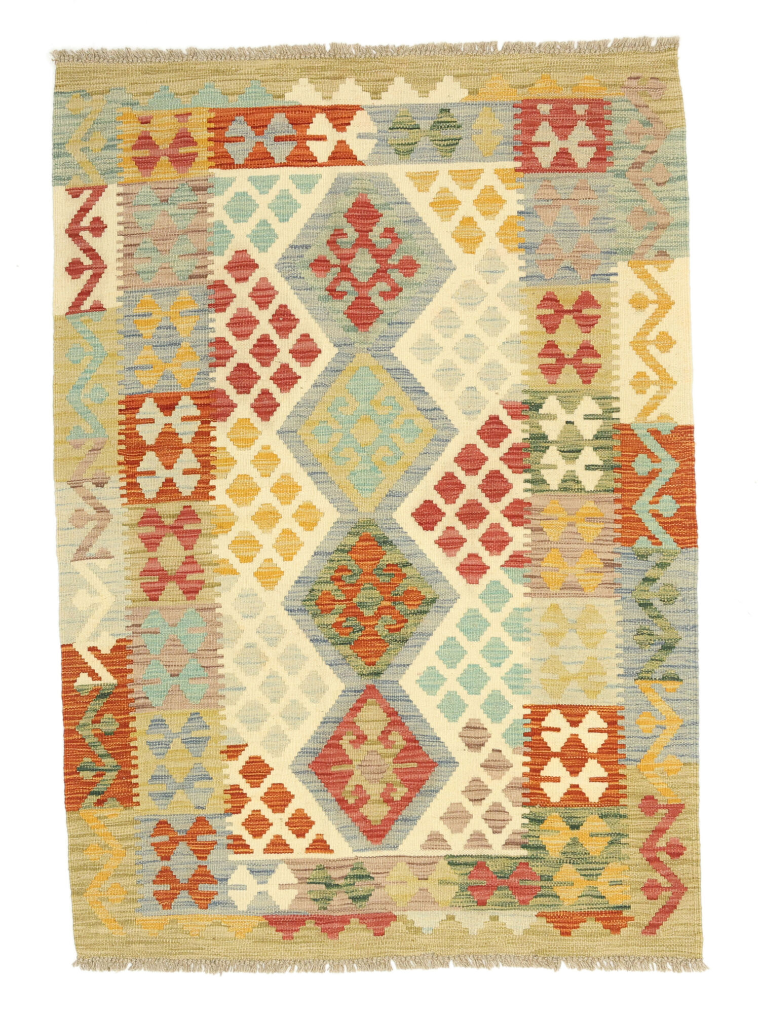 Kelim Afghan Old Stil Teppich 104×145