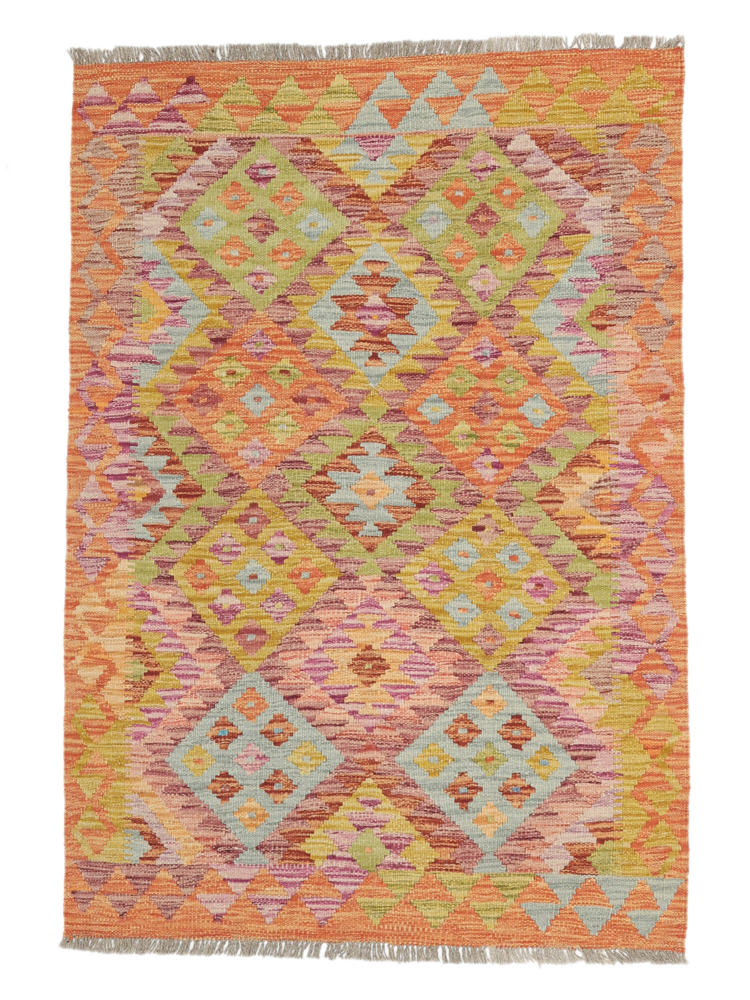 Kelim Afghan Old Stil Teppich 101×148