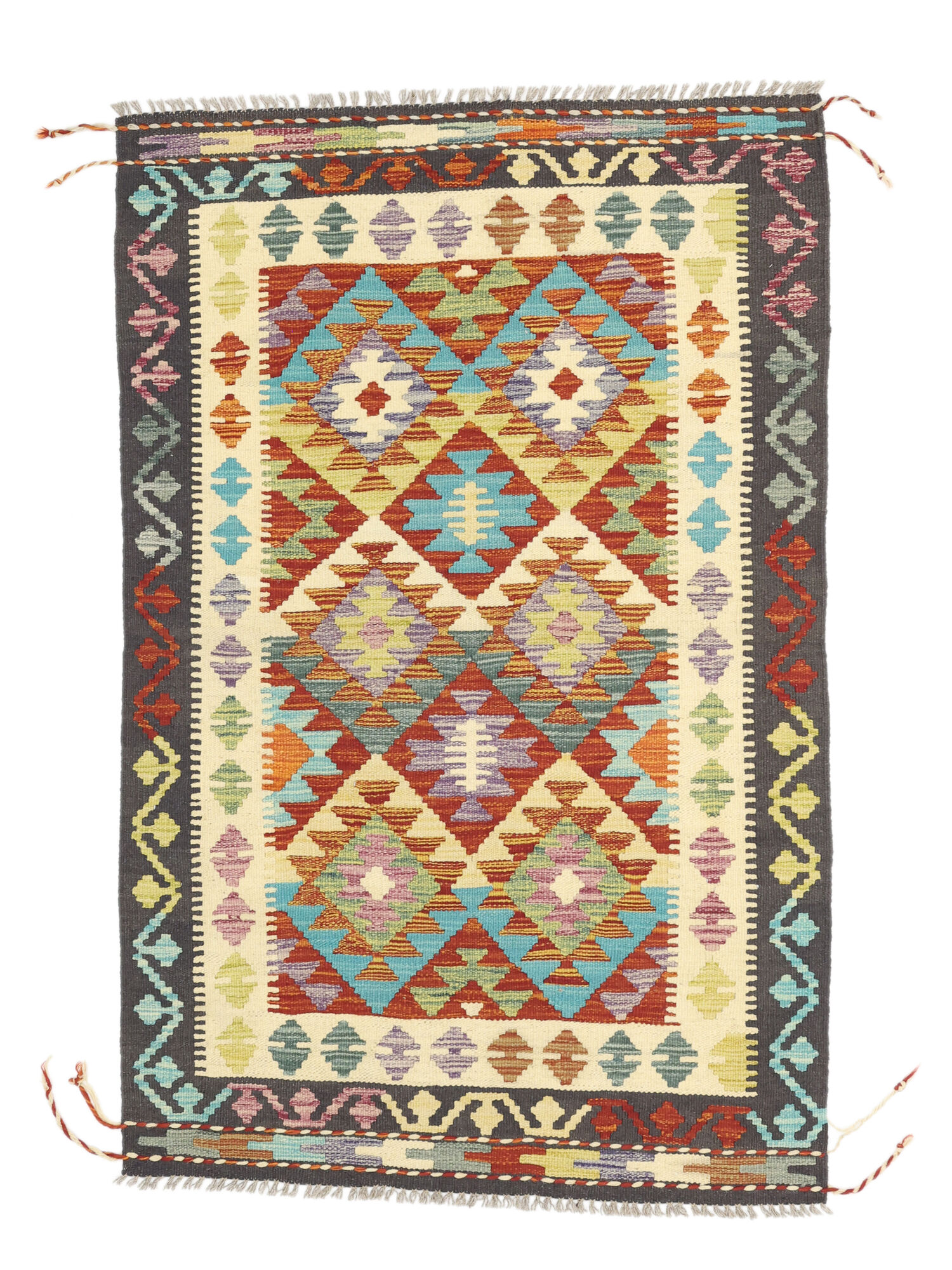 Kelim Afghan Old Stil Teppich 98×151
