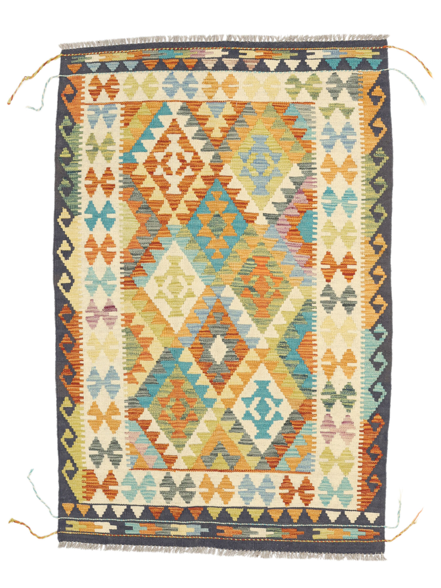 Kelim Afghan Old Stil Teppich 105×157