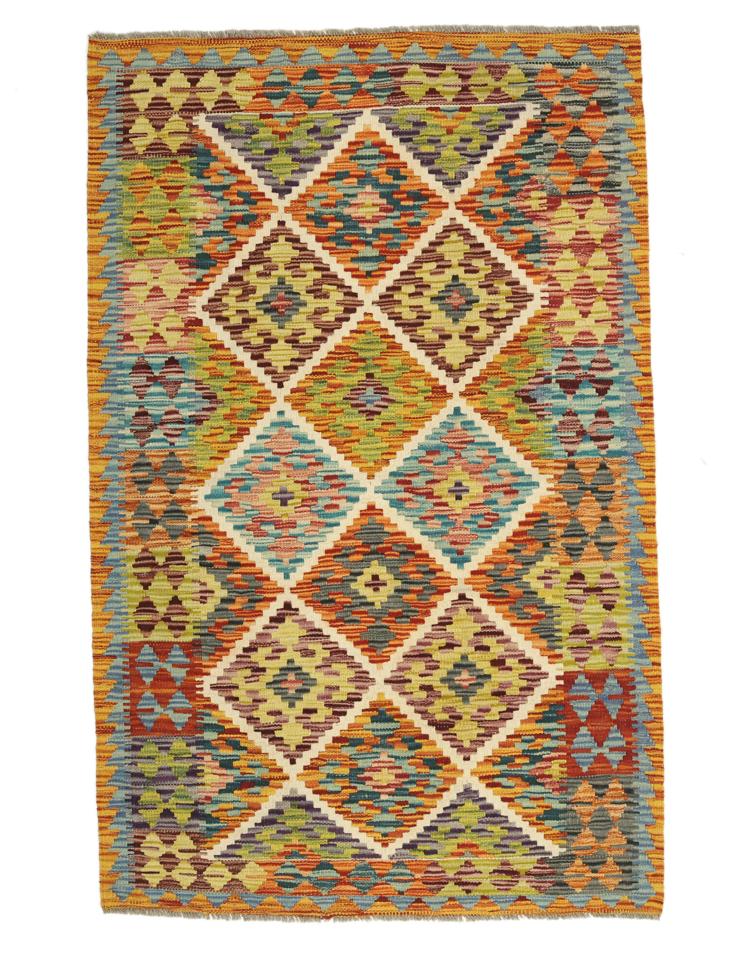 Kelim Afghan Old Stil Teppich 105×161