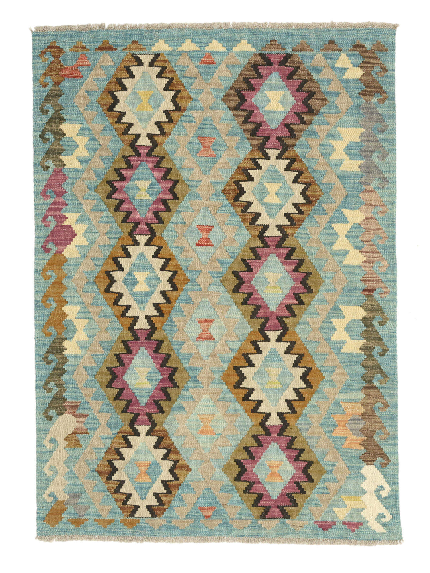 Kelim Afghan Old Stil Teppich 102×146