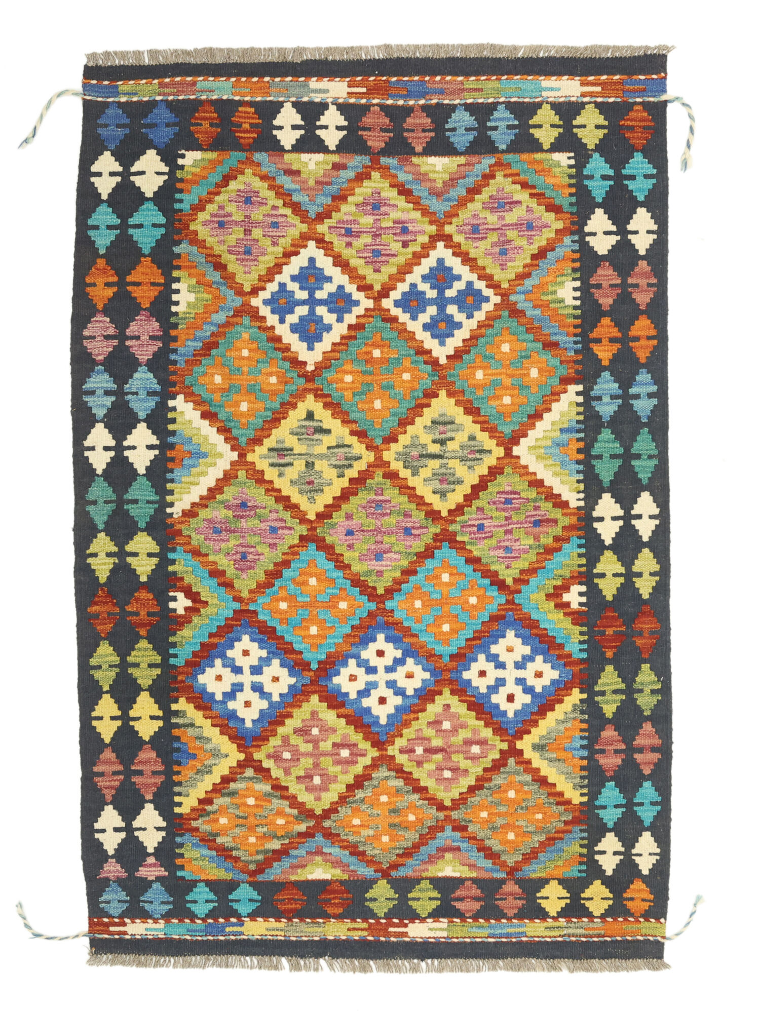 Kelim Afghan Old Stil Teppich 101×156