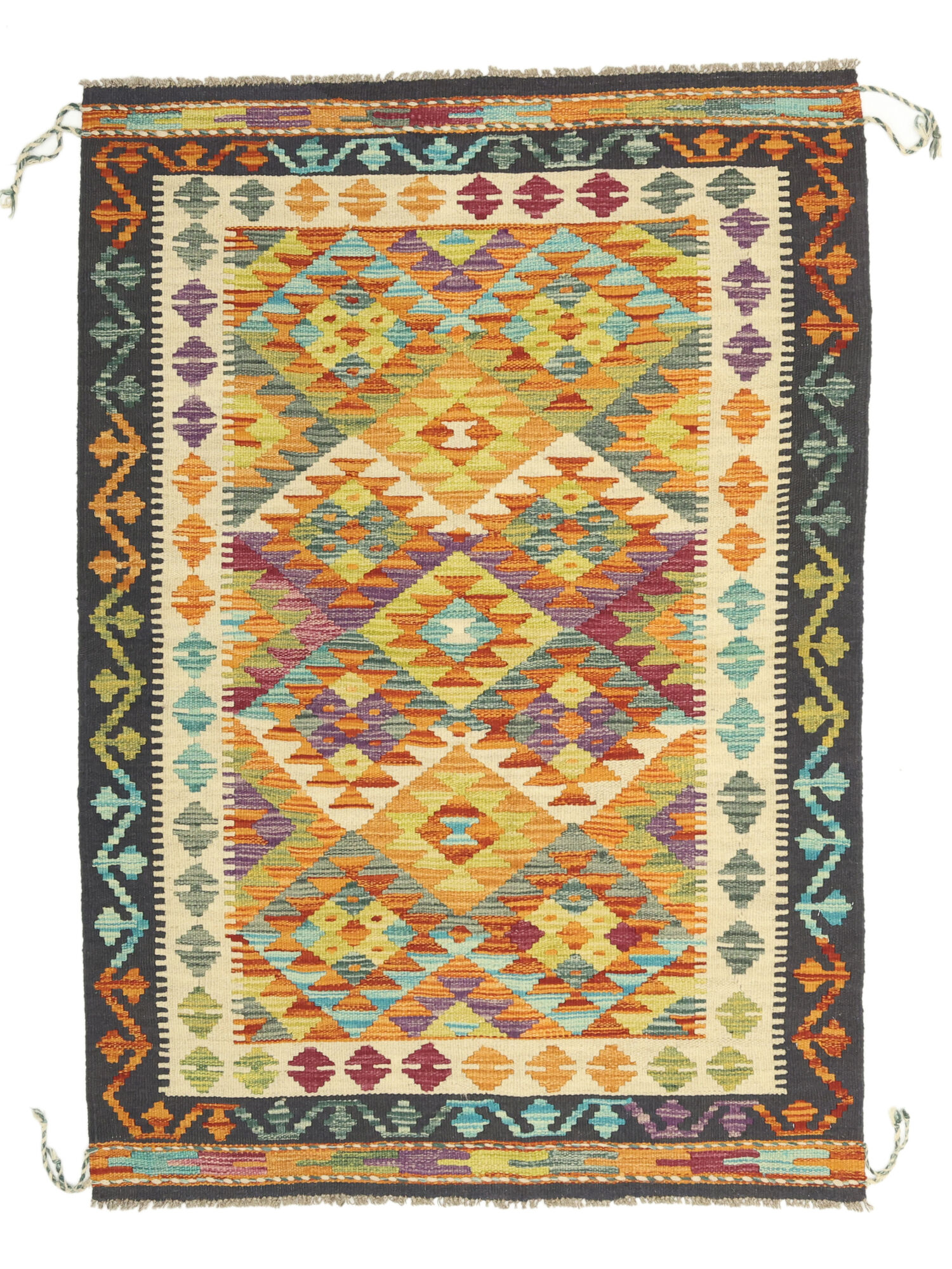 Kelim Afghan Old Stil Teppich 101×145