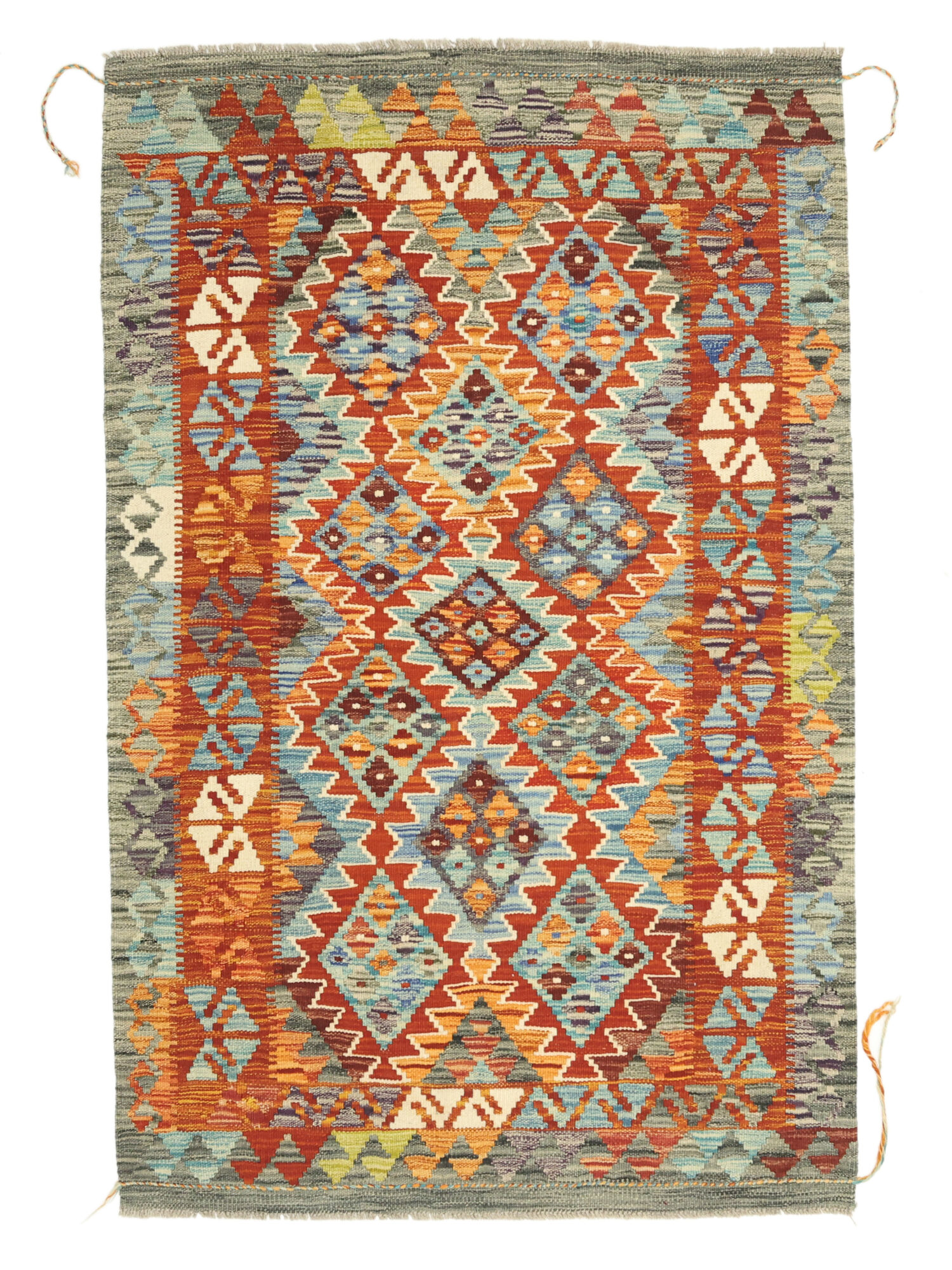 Kelim Afghan Old Stil Teppich 99×154