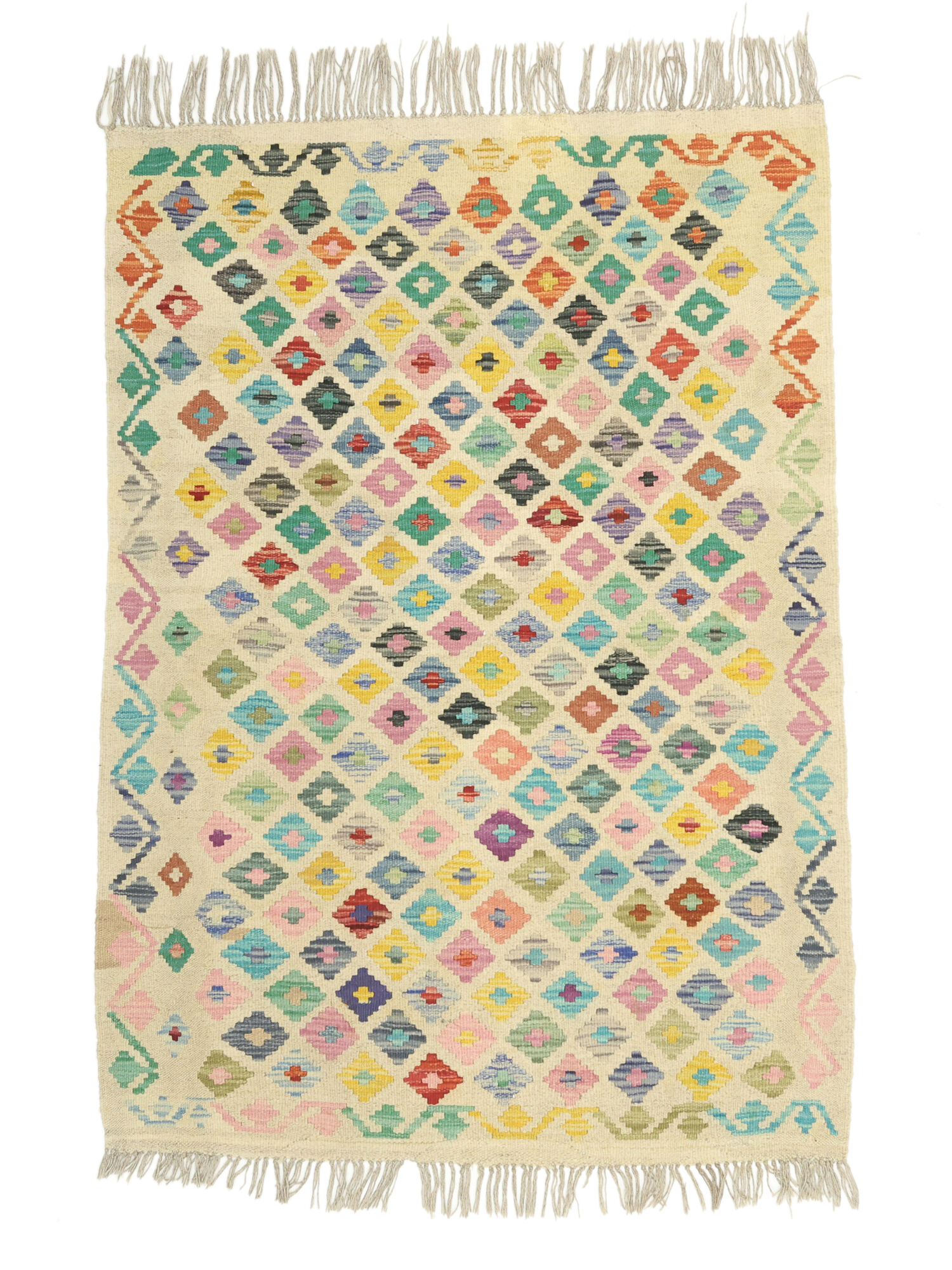 Kelim Afghan Old Stil Teppich 105×149