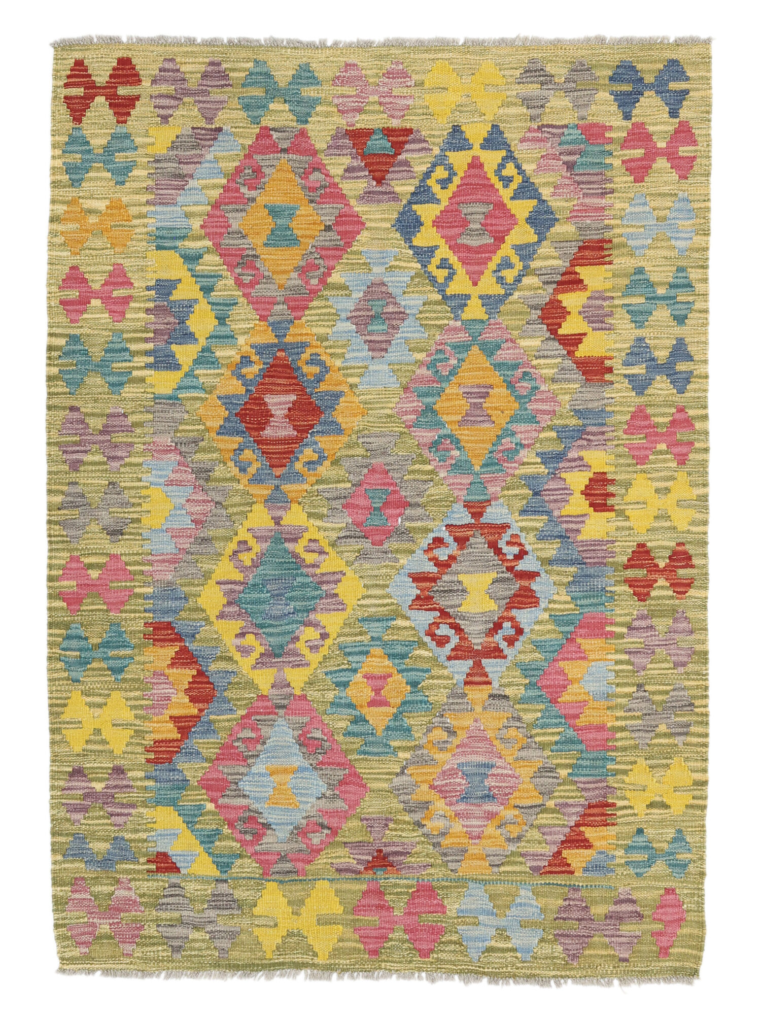 Kelim Afghan Old Stil Teppich 102×145