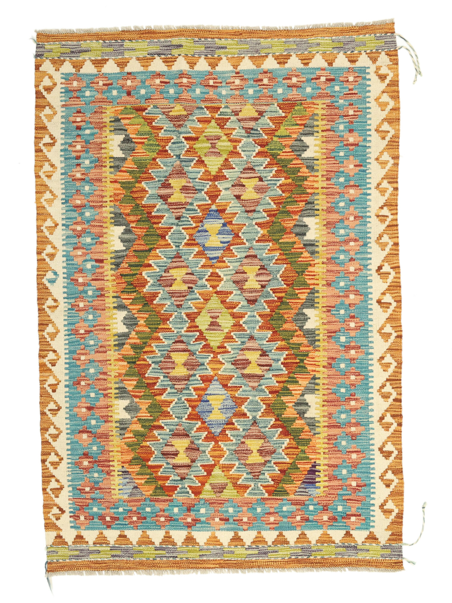 Kelim Afghan Old Stil Teppich 100×147