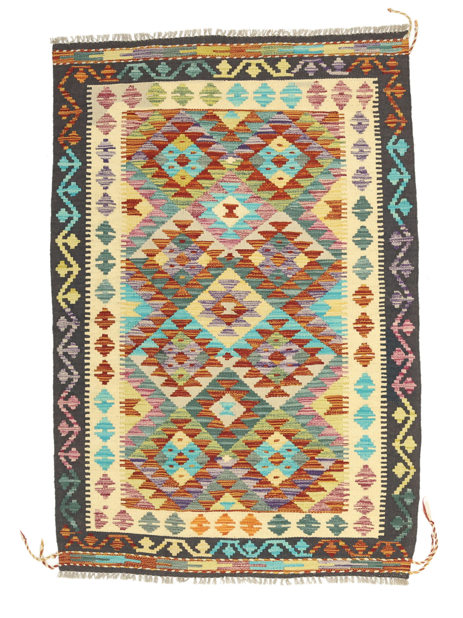 Kelim Afghan Old Stil Teppich 105×155