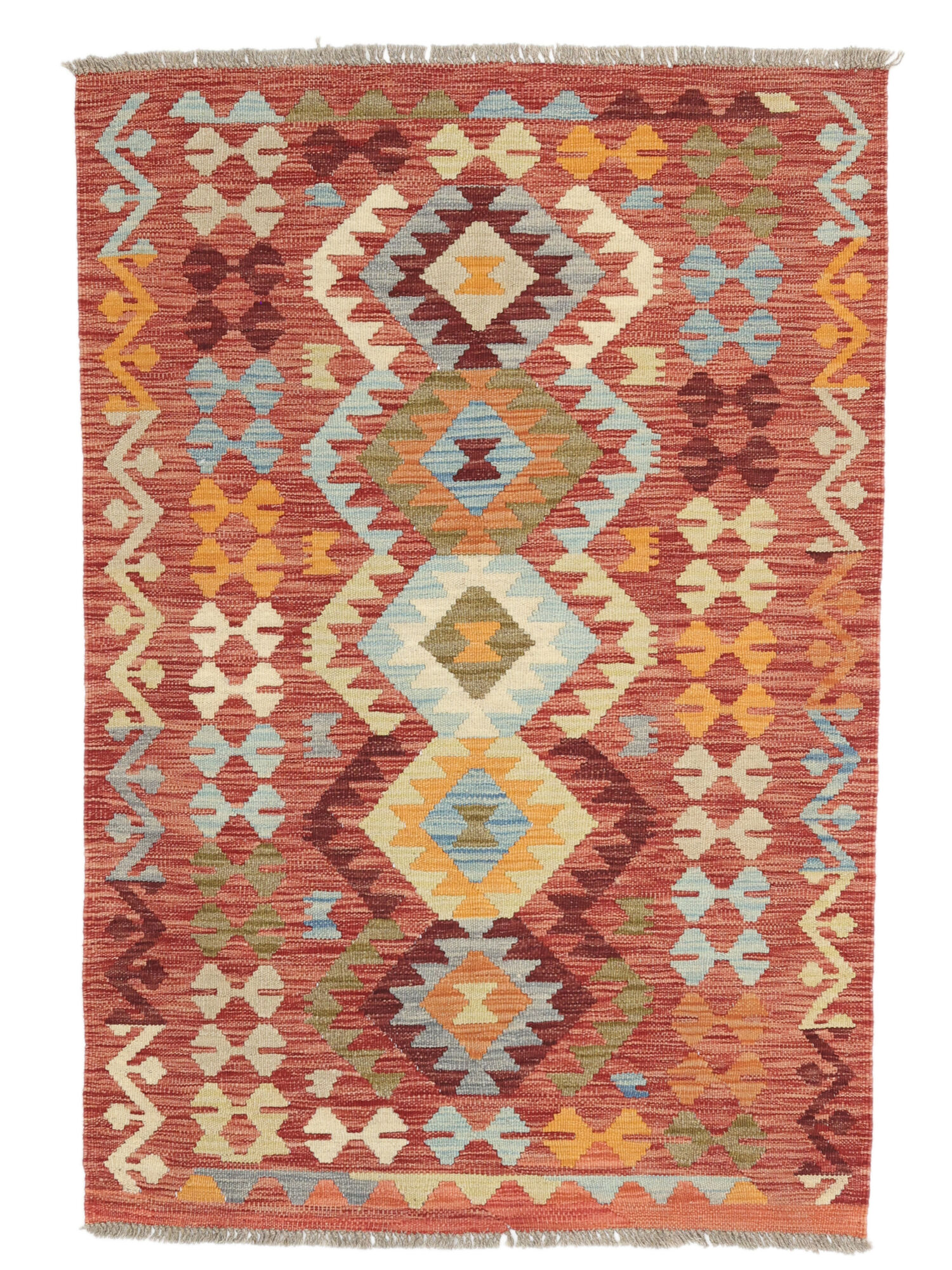 Kelim Afghan Old Stil Teppich 101×143