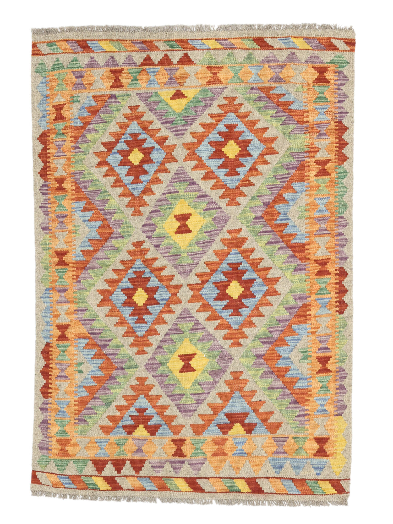 Kelim Afghan Old Stil Teppich 104×150
