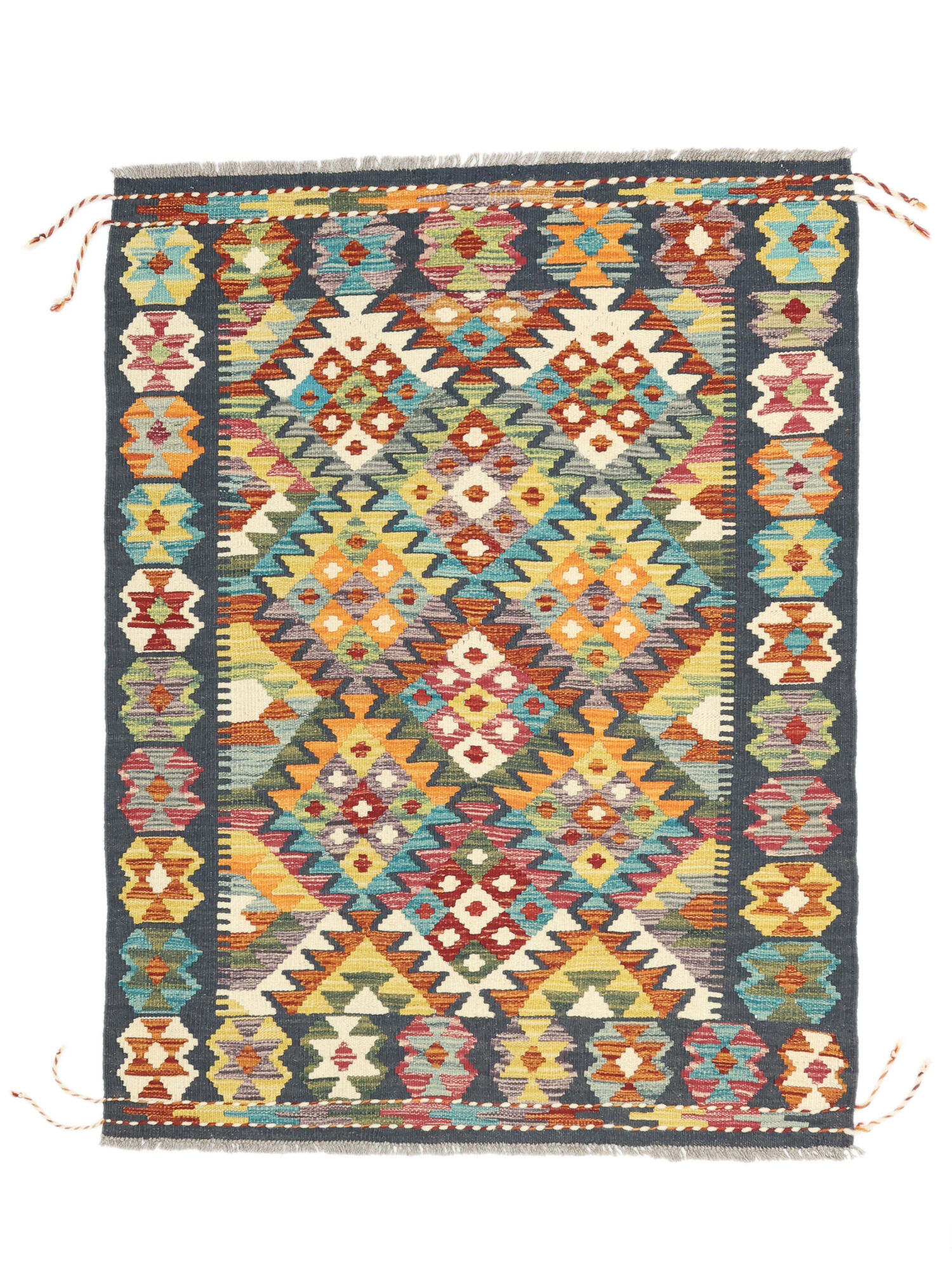 Kelim Afghan Old Stil Teppich 104×136