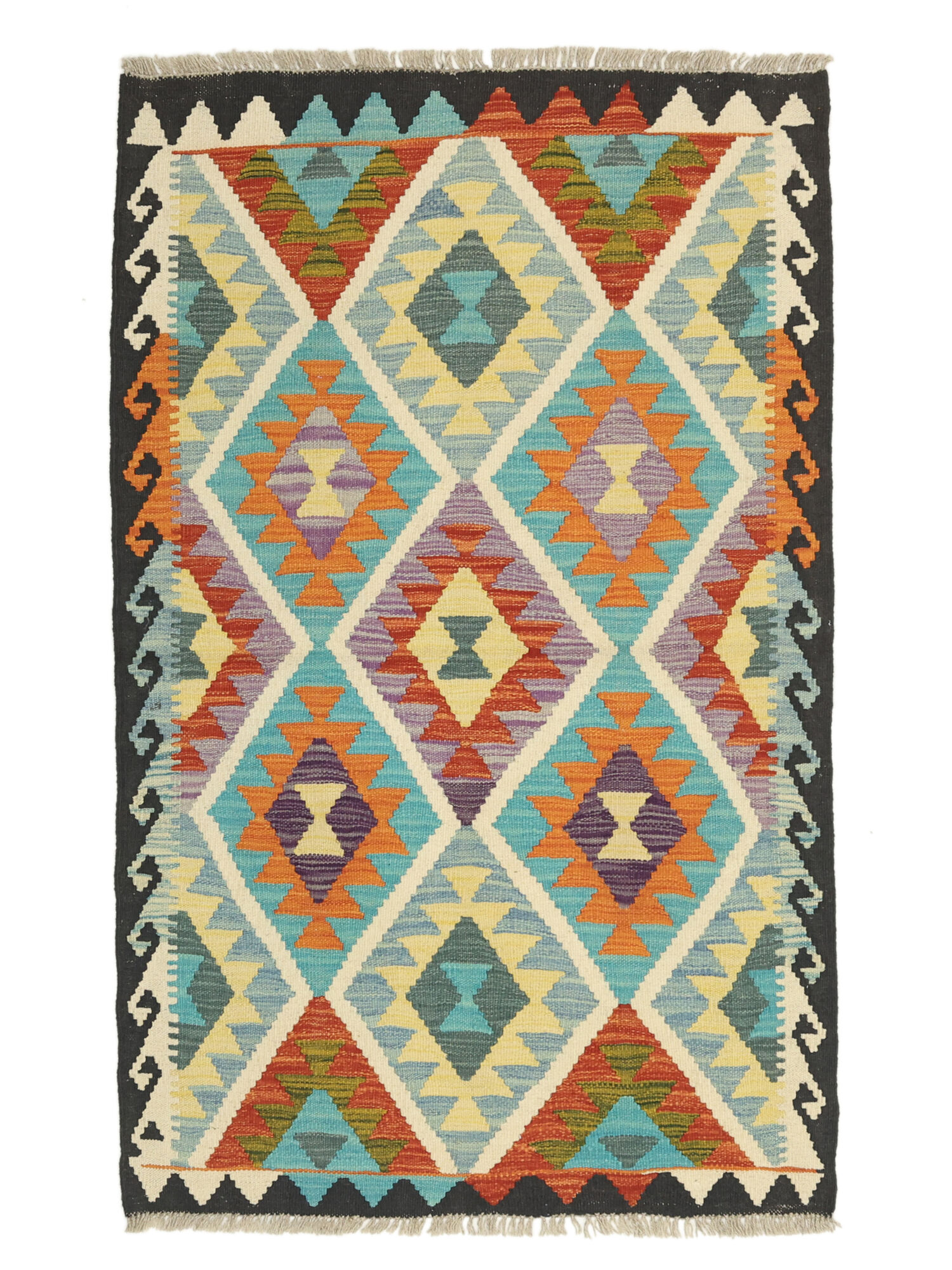 Kelim Afghan Old Stil Teppich 89×140