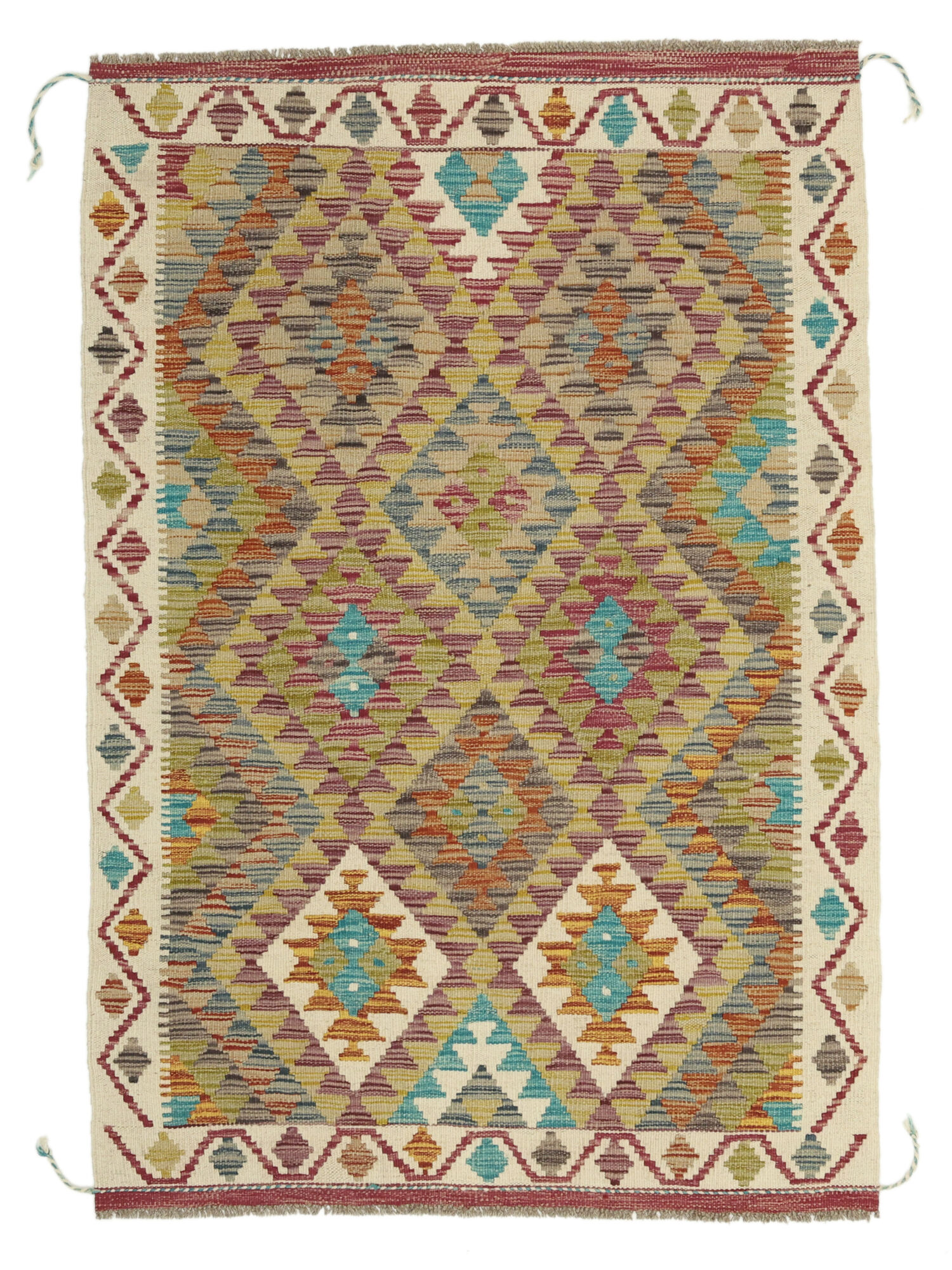 Kelim Afghan Old Stil Teppich 99×146