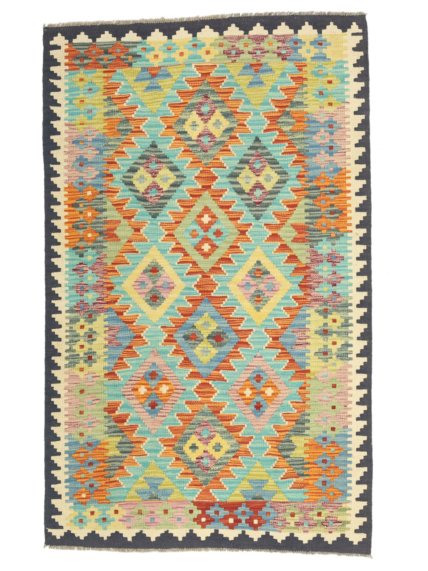 Kelim Afghan Old Stil Teppich 101×164