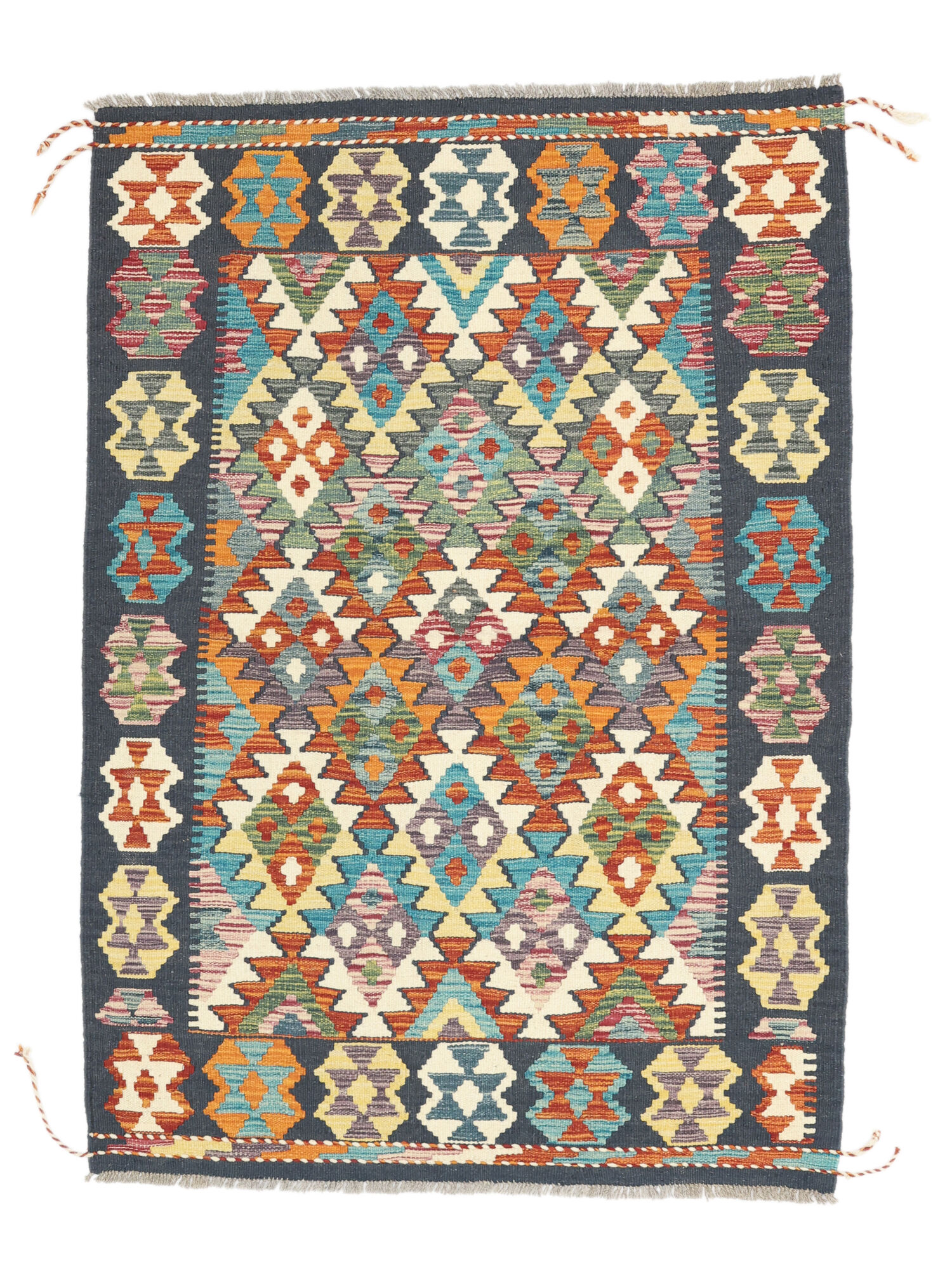 Kelim Afghan Old Stil Teppich 102×147