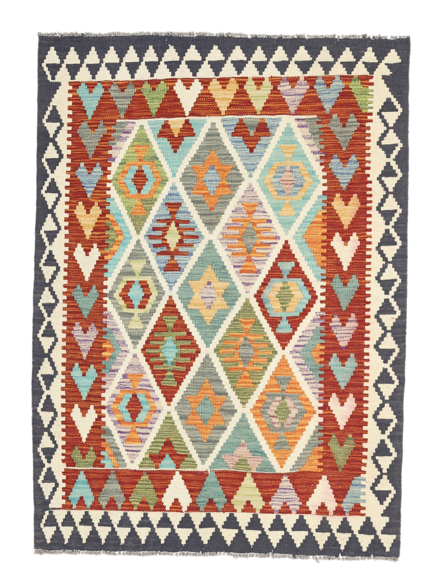 Kelim Afghan Old Stil Teppich 105×147