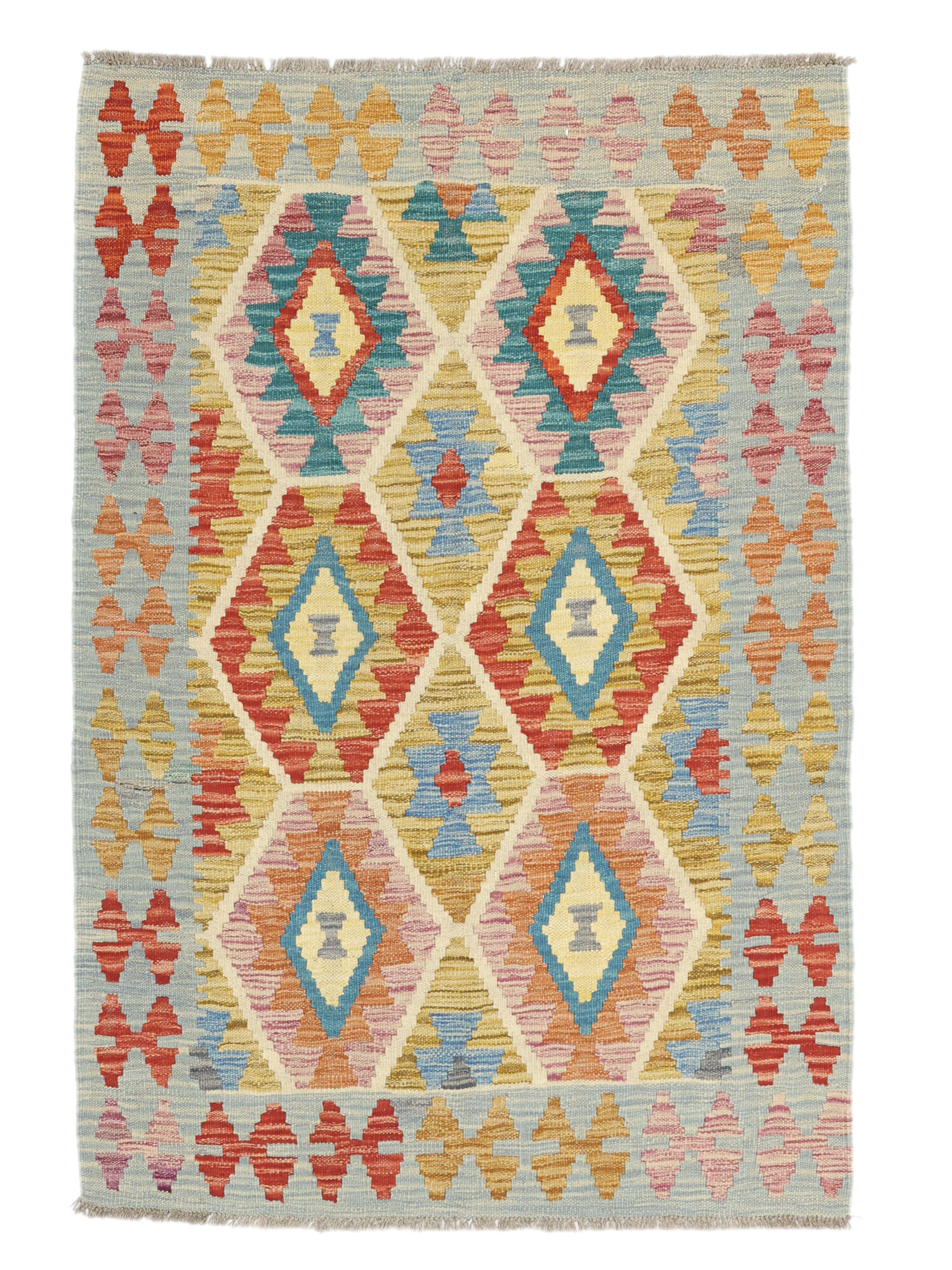 Kelim Afghan Old Stil Teppich 98×147
