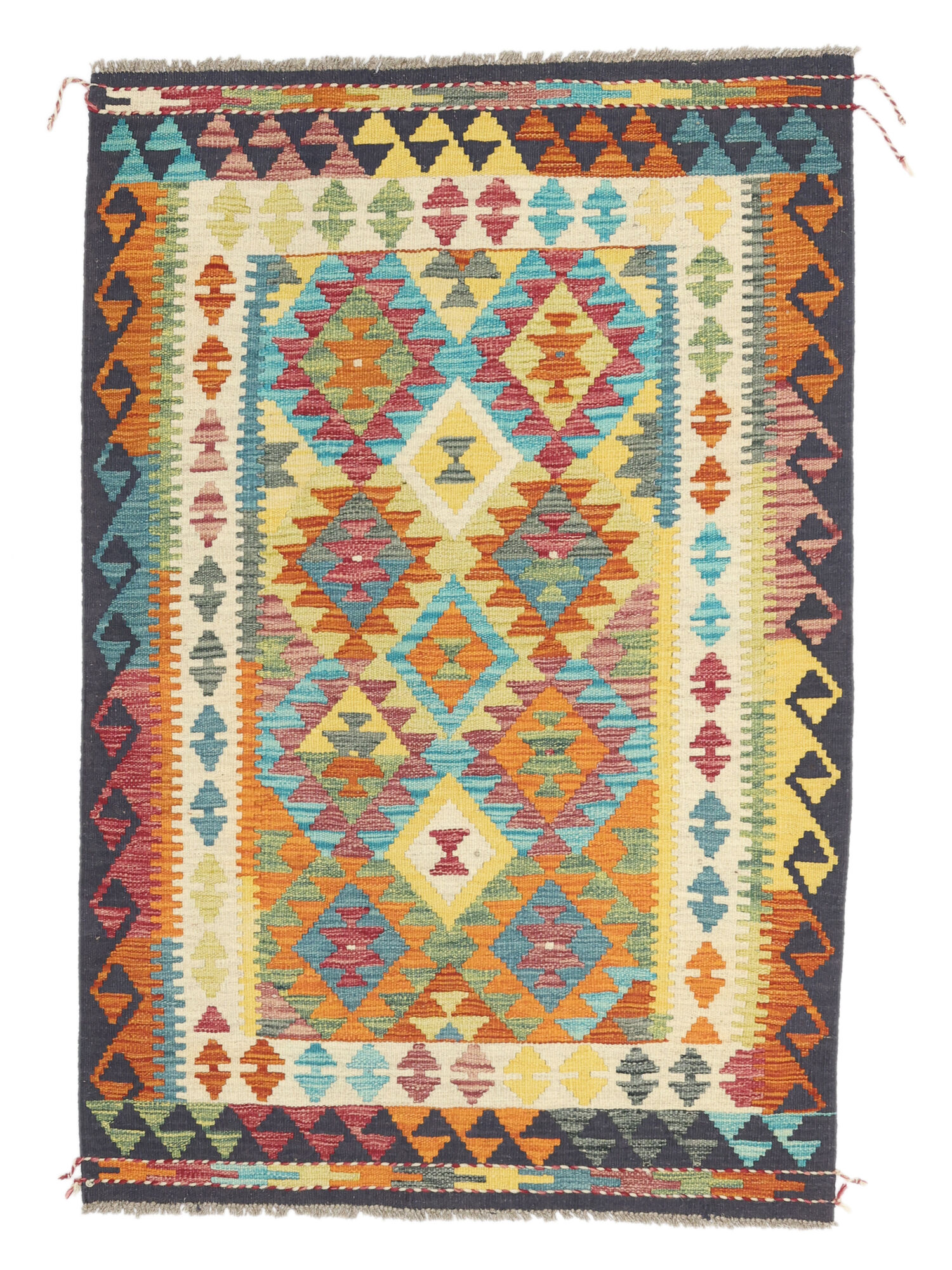 Kelim Afghan Old Stil Teppich 99×151