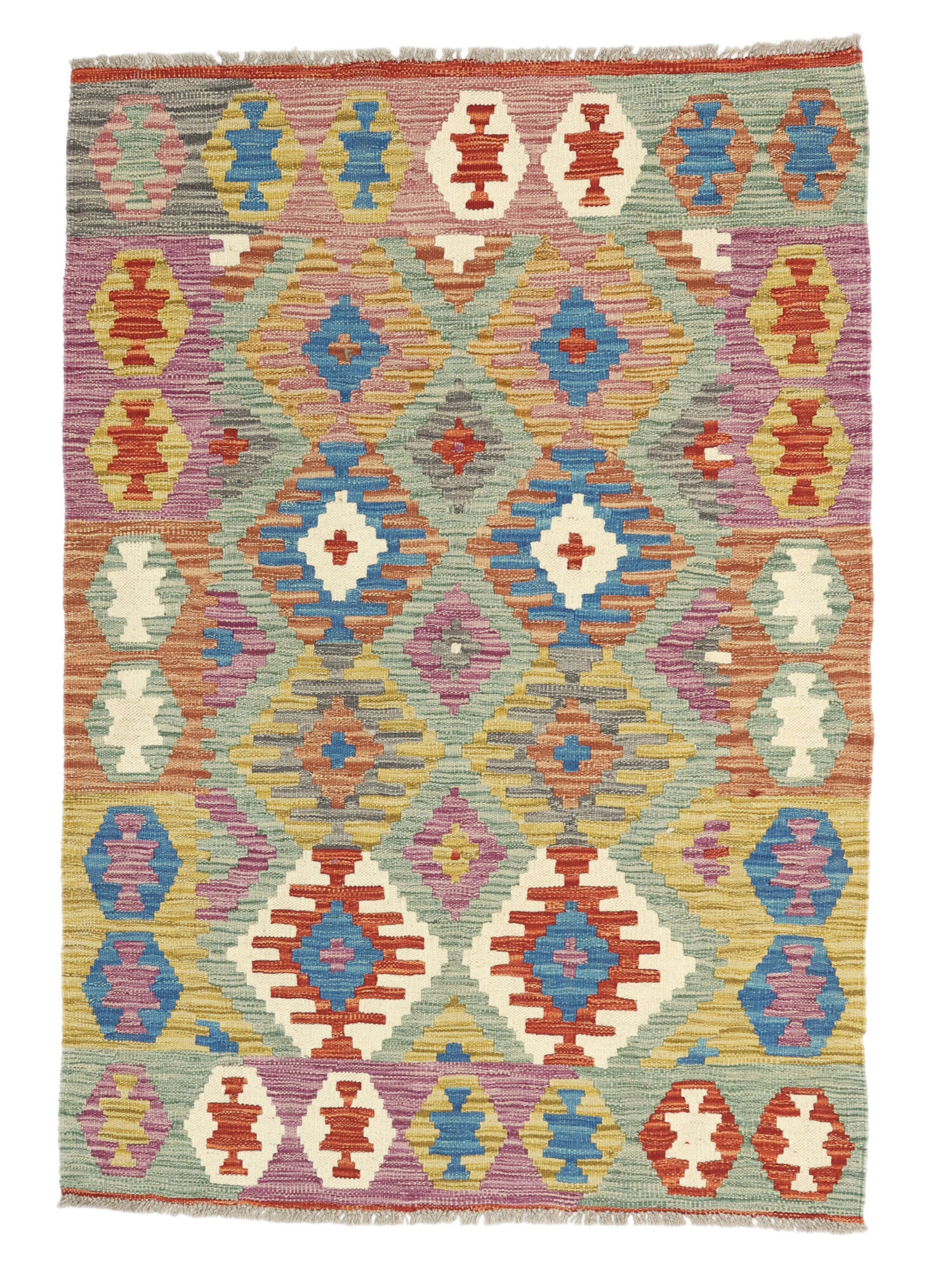 Kelim Afghan Old Stil Teppich 101×144