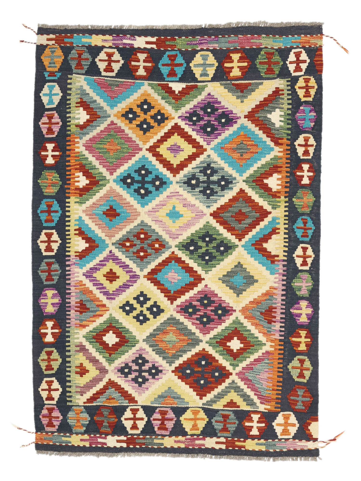 Kelim Afghan Old Stil Teppich 103×157
