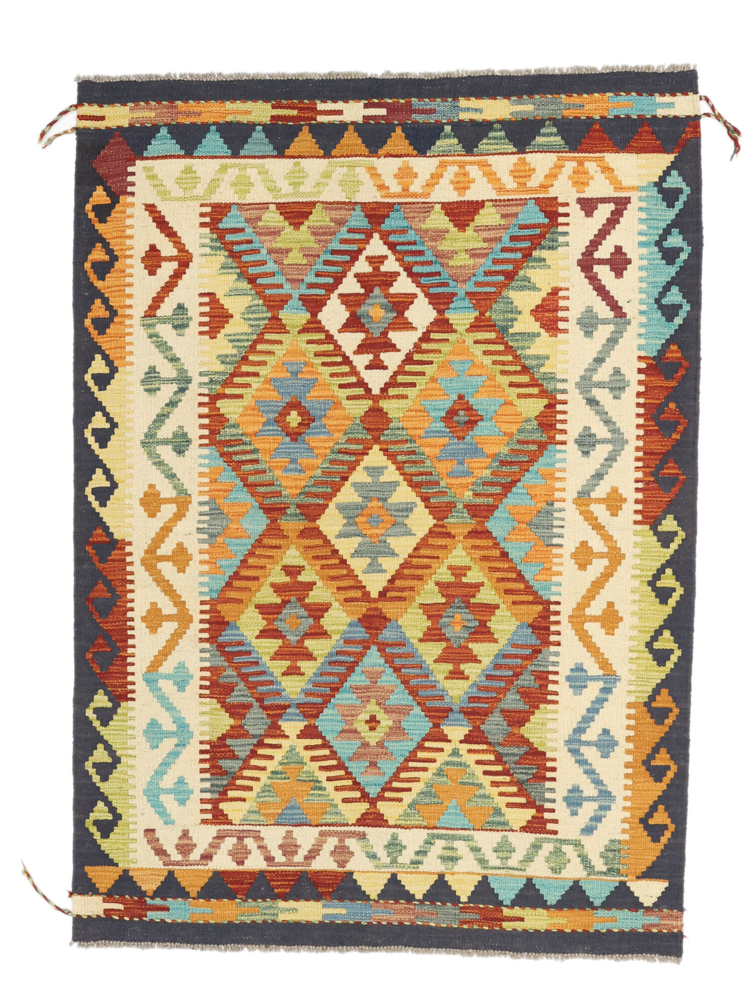 Kelim Afghan Old Stil Teppich 104×146