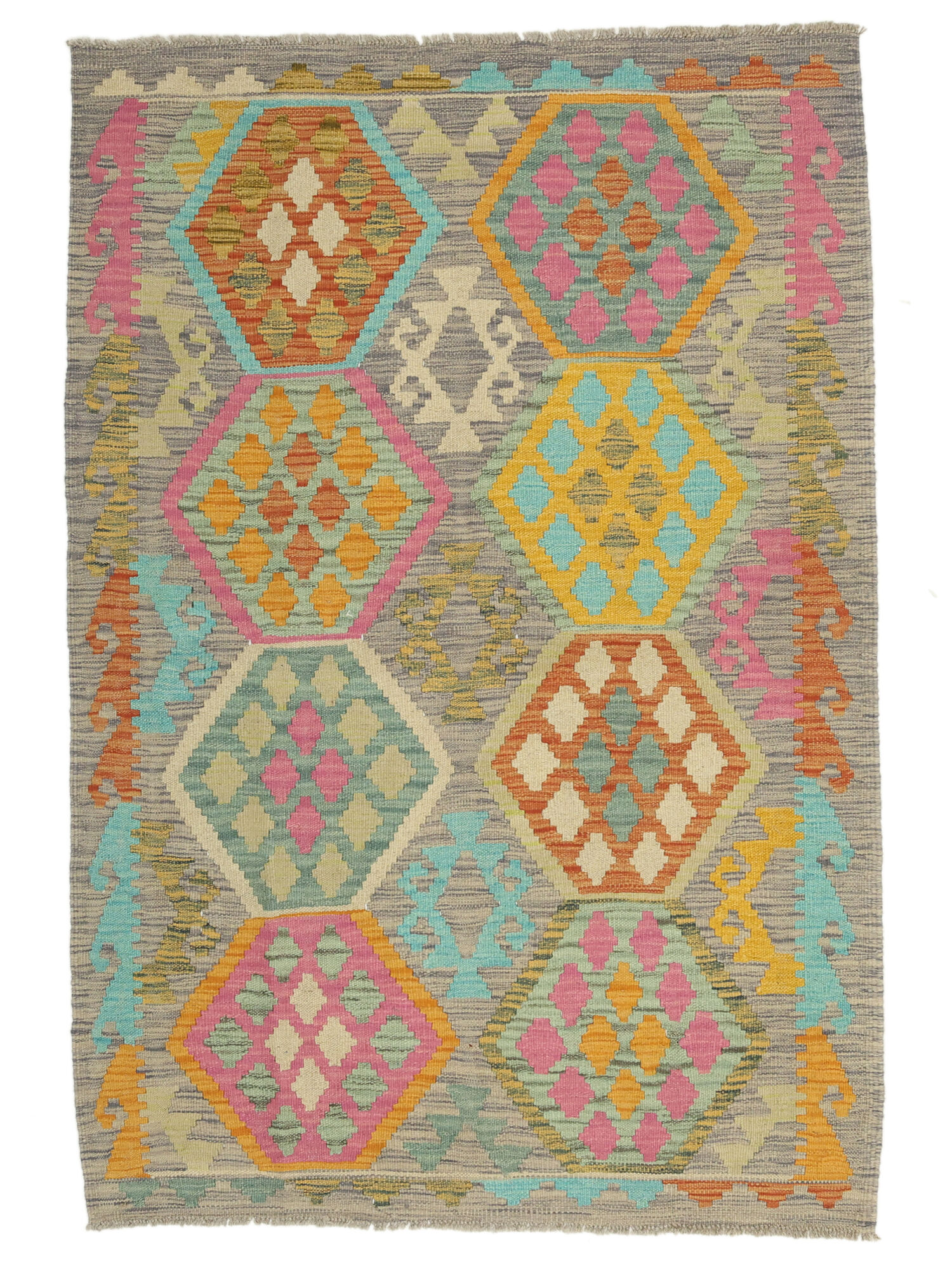 Kelim Afghan Old Stil Teppich 103×154